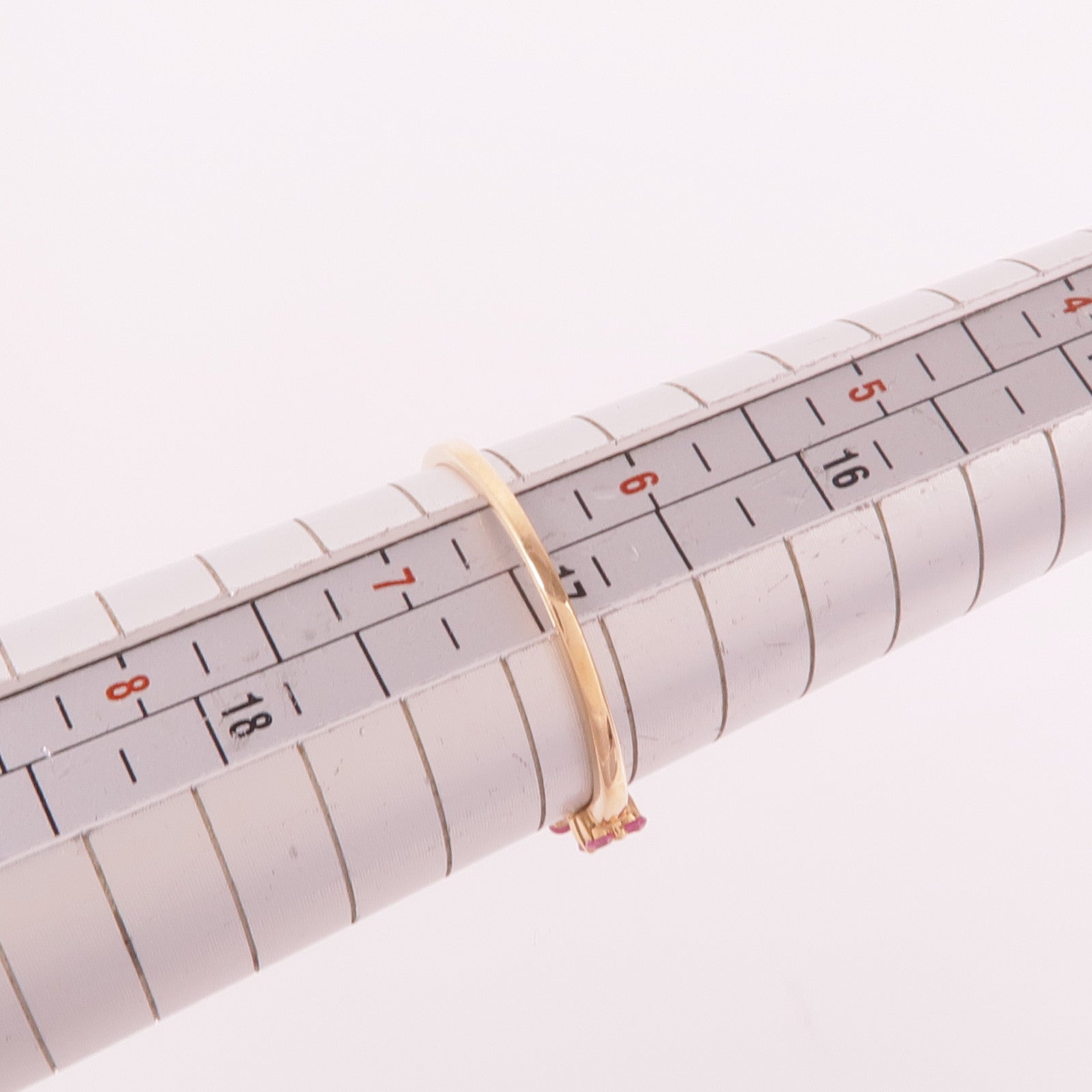 JEWELRY 18K玫瑰金Pink Sapphire Diamond Ring粉紅藍寶石/鑽石戒指US#6.5