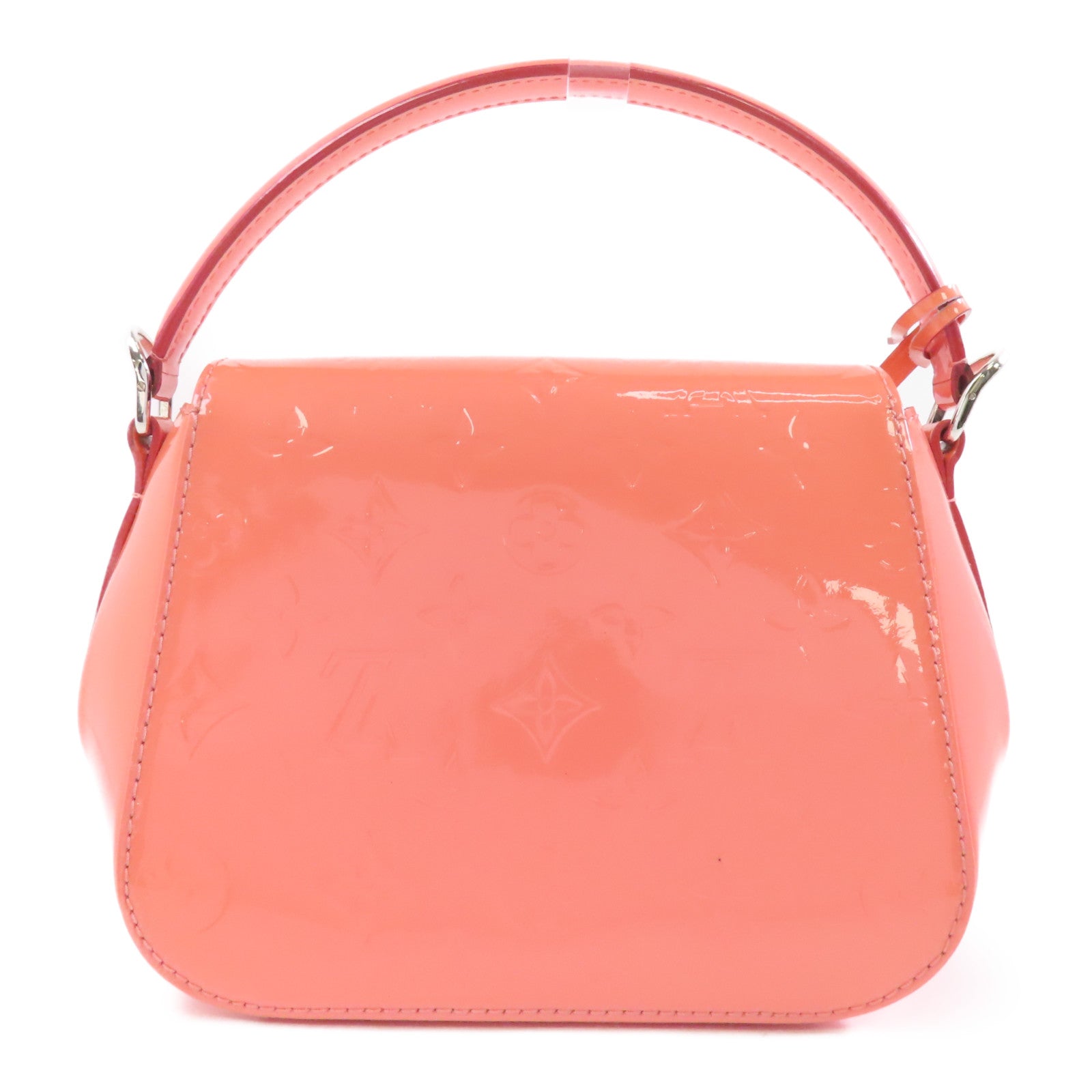LOUIS VUITTON 【激減優惠】Vernis Pasadena銀扣手挽肩背兩用袋粉紅色