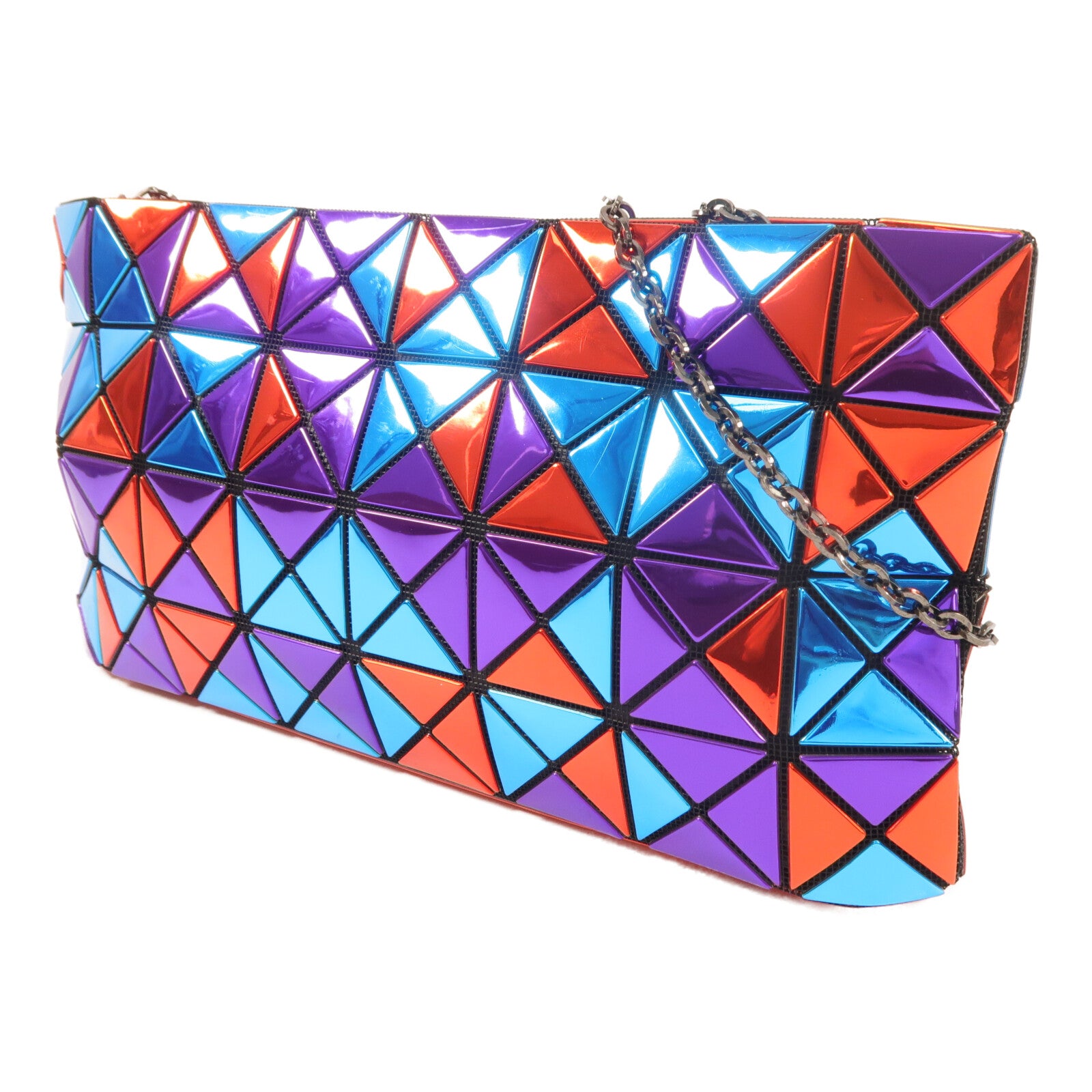 BAO BAO ISSEYMIYAKE PVC Chain Shoulder鏈帶肩背袋