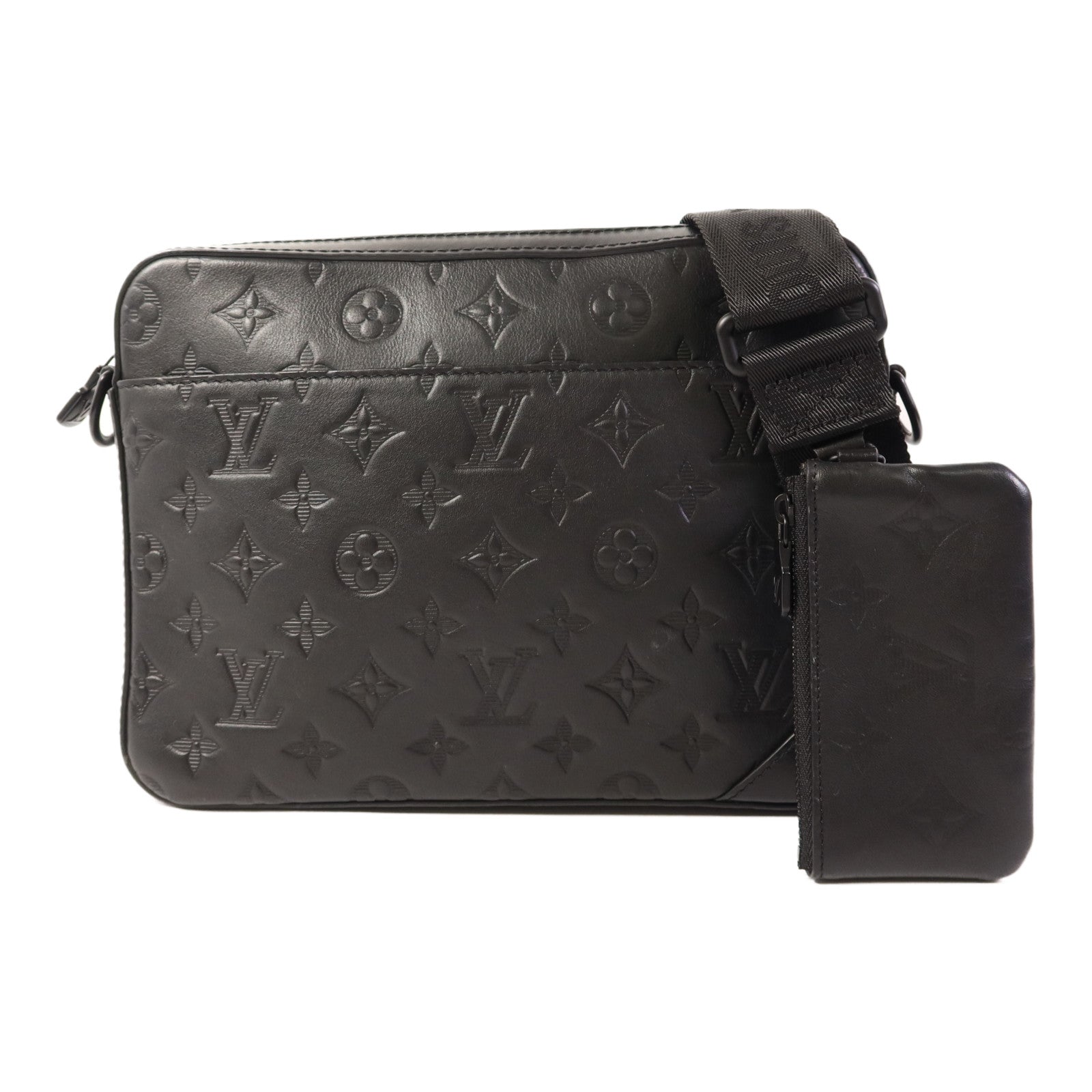 LOUIS VUITTON Monogam Shadow Dou Messenger Bag肩背袋