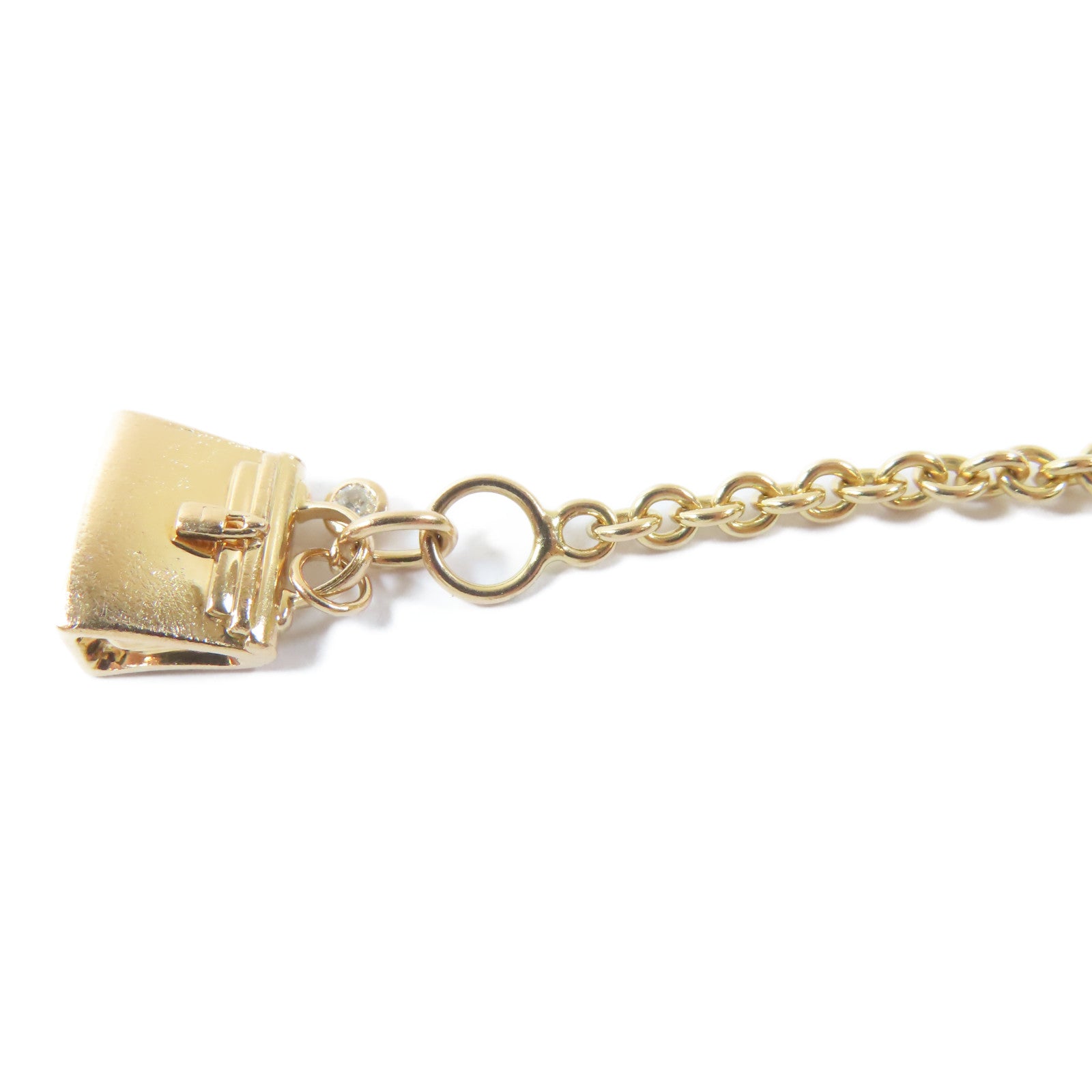 HERMES 【激減優惠】18K玫瑰金Kelly Bag Charm Bracelet手鏈