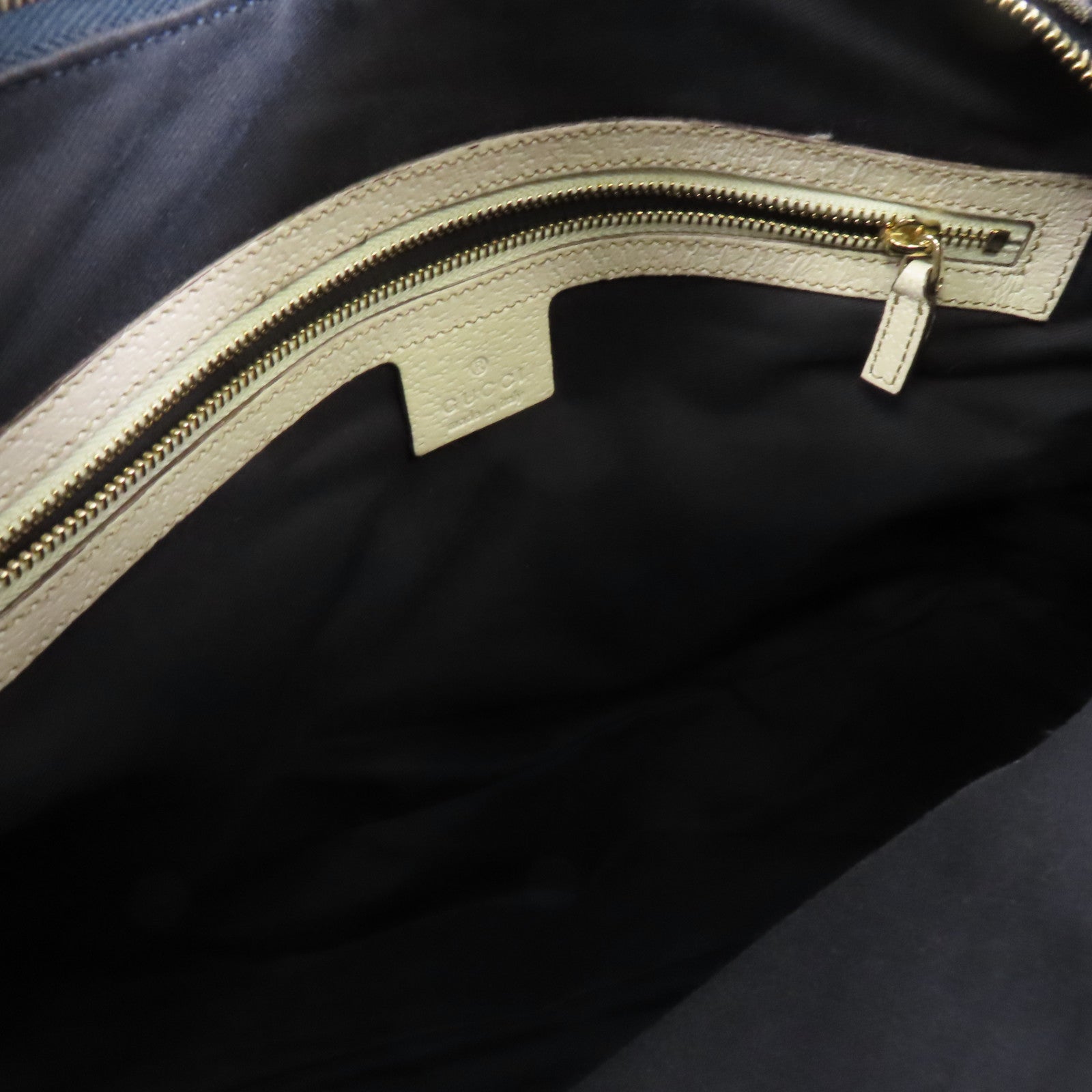 GUCCI 帆布/皮革Shoulder Bag銀扣肩背袋藍色/白色