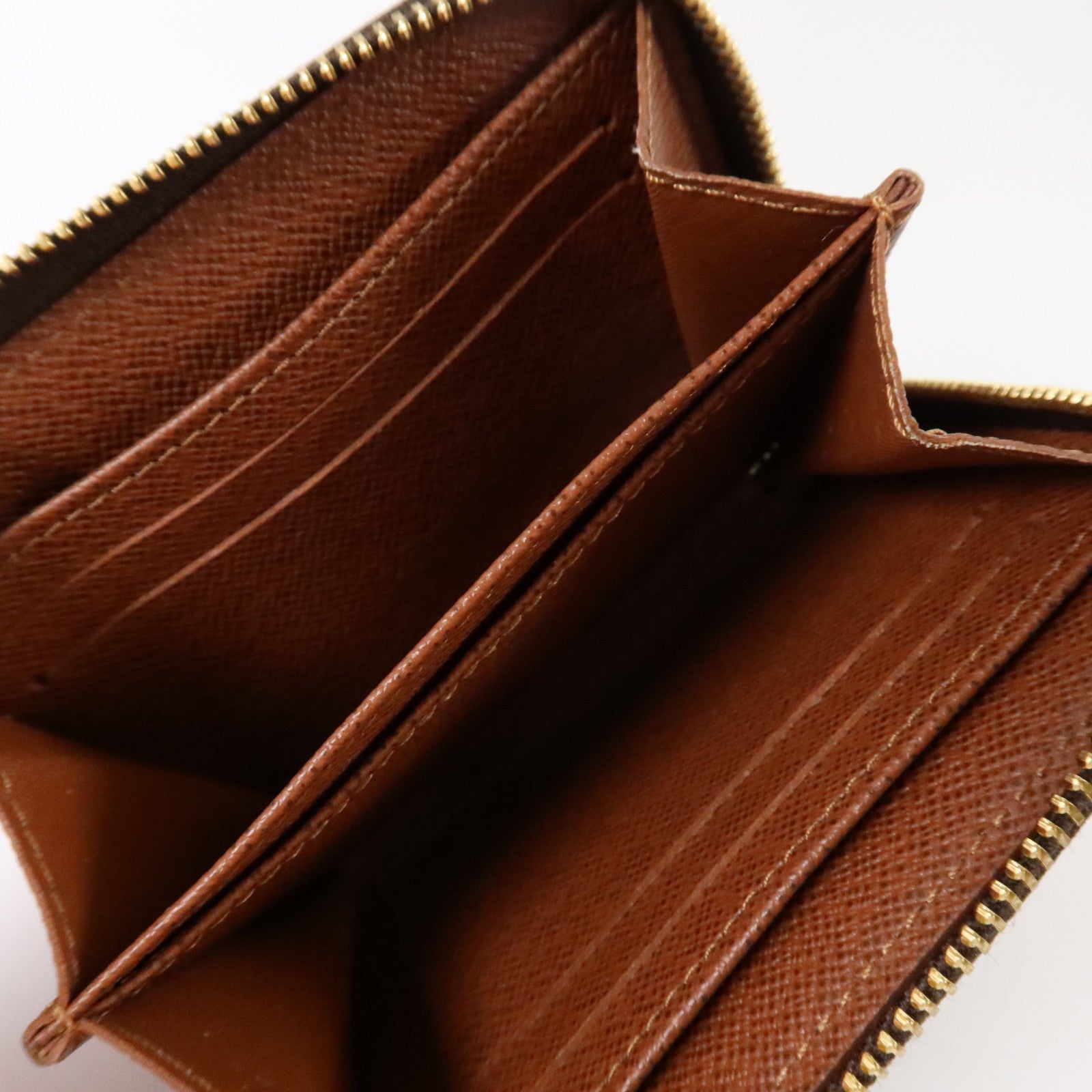 LOUIS VUITTON Monogram Zippy Coin Case金扣零錢包
