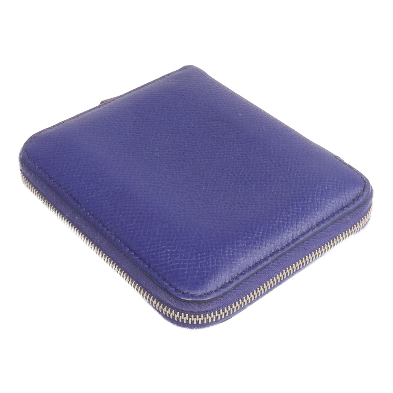 HERMES Epsom皮革Silk In Compact Wallet錢包Ultraviolet