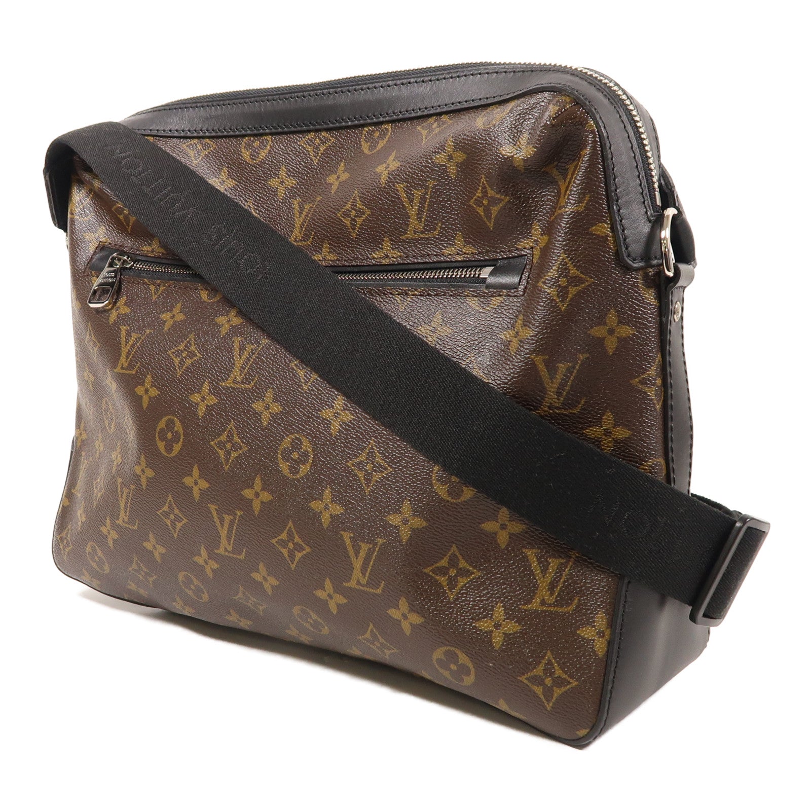 LOUIS VUITTON Monogram Macassar Torres銀扣肩背袋