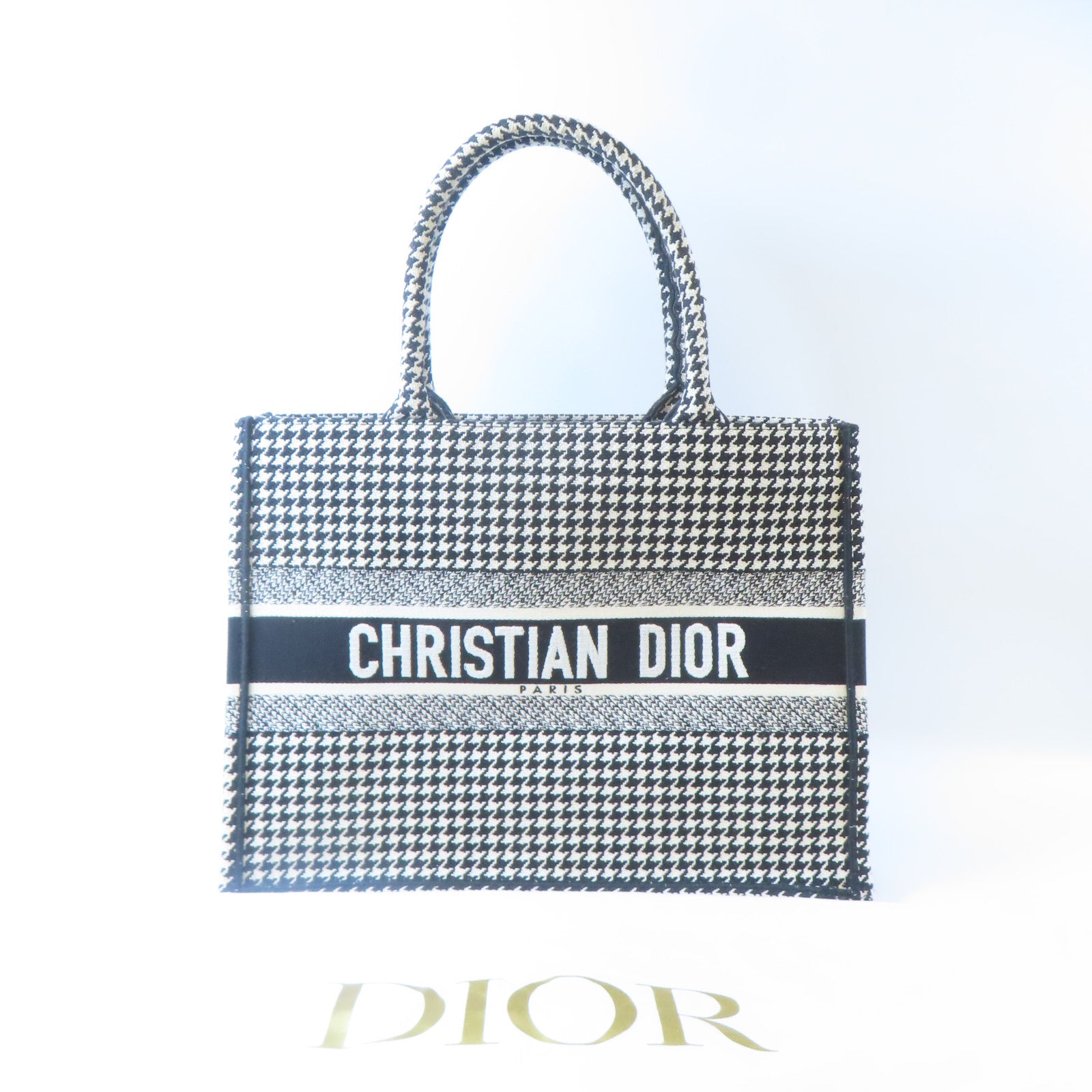 Dior 【激減優惠】帆布Book Tote手挽袋黑色/白色