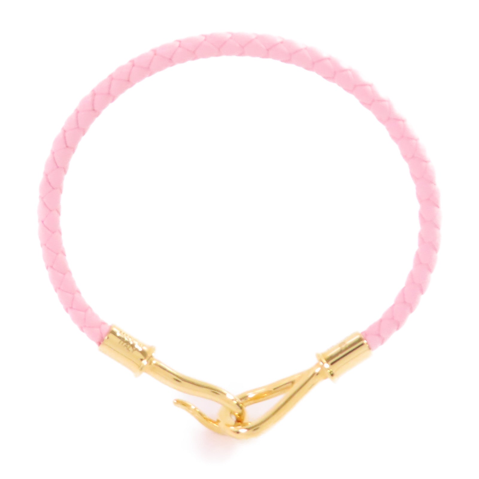 HERMES GHW Jumbo H Bracelet Swift leather Metal