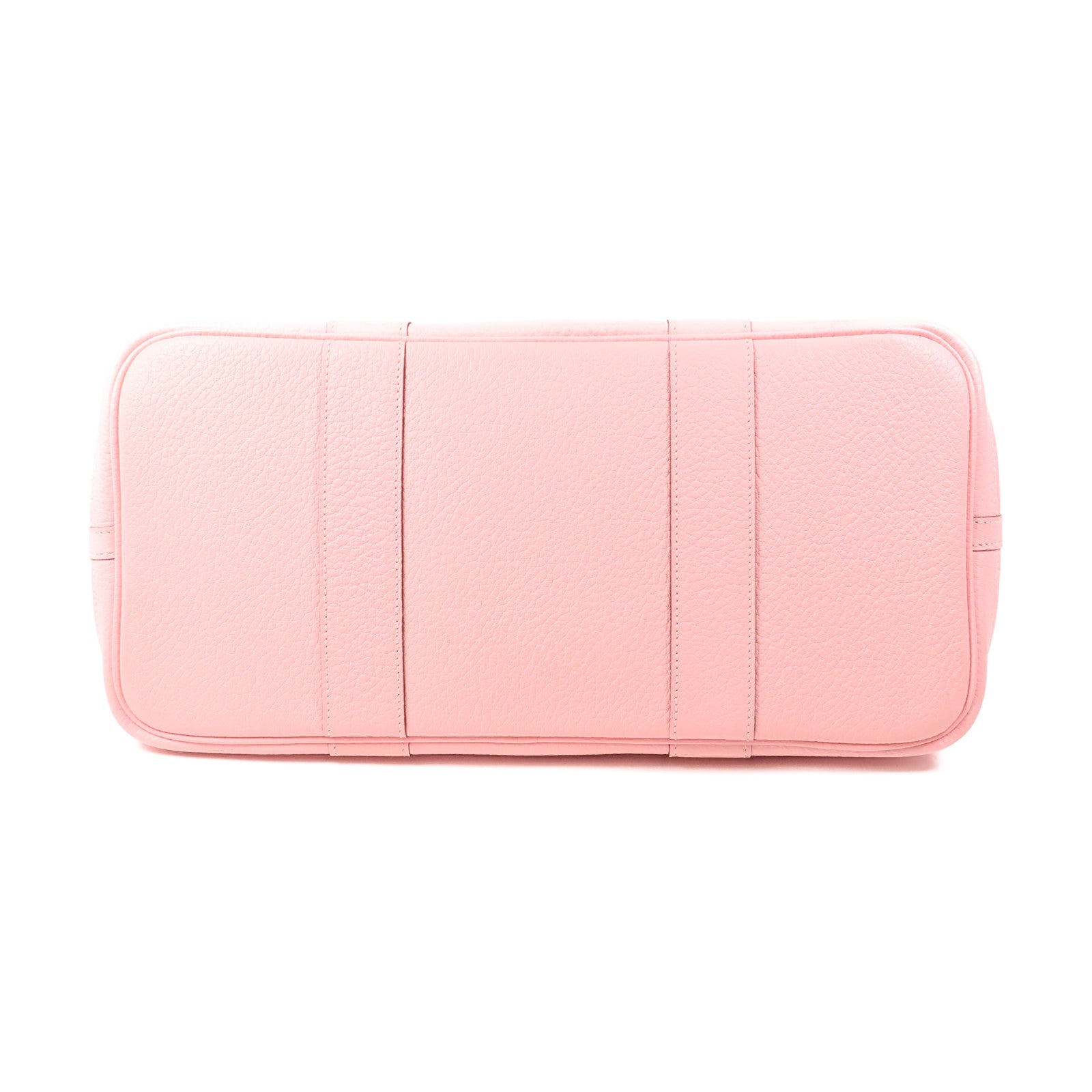 HERMES Negonda皮革Garden Party PM銀扣手挽袋3Q Rose Sakura