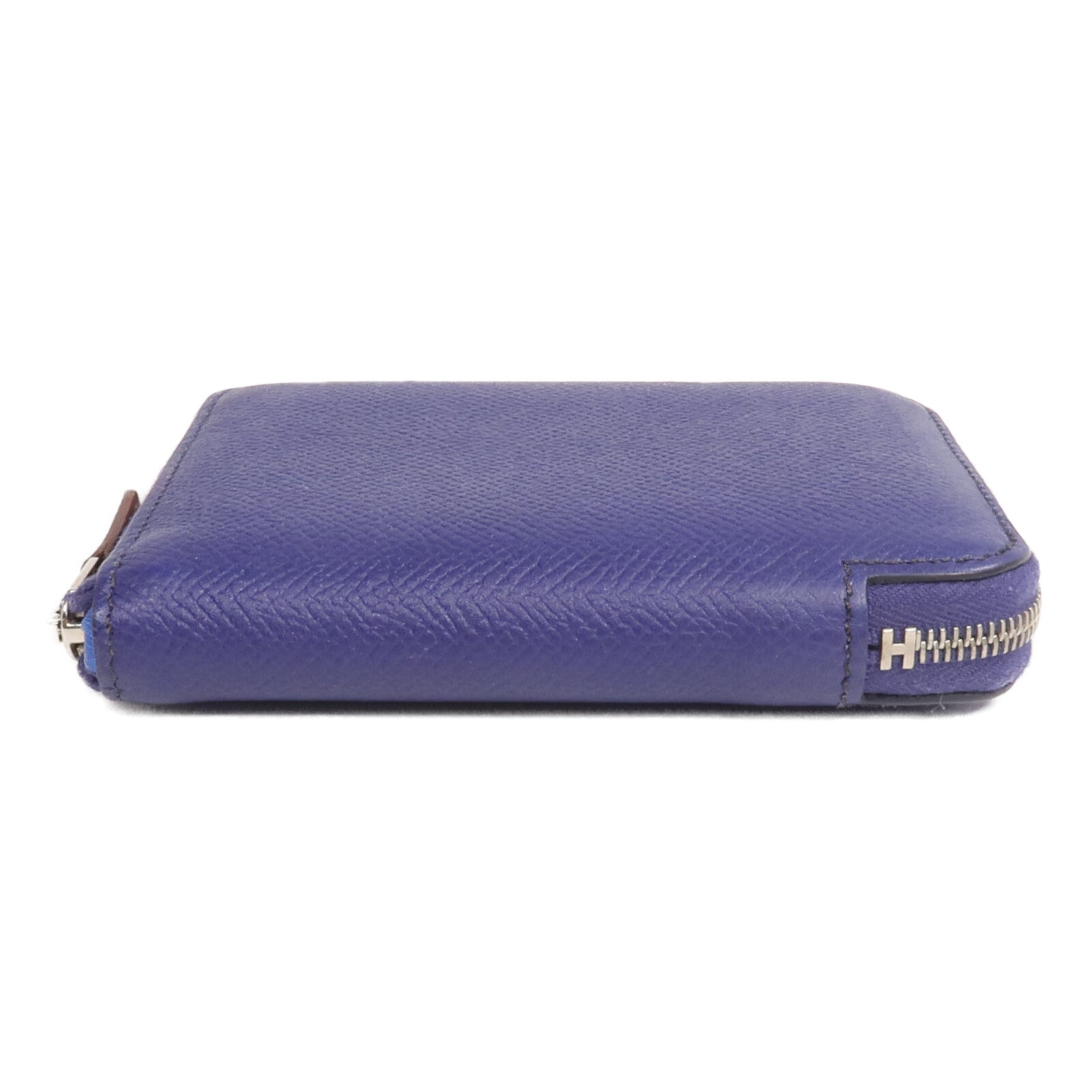 HERMES Epsom皮革Silk In Compact Wallet錢包Ultraviolet