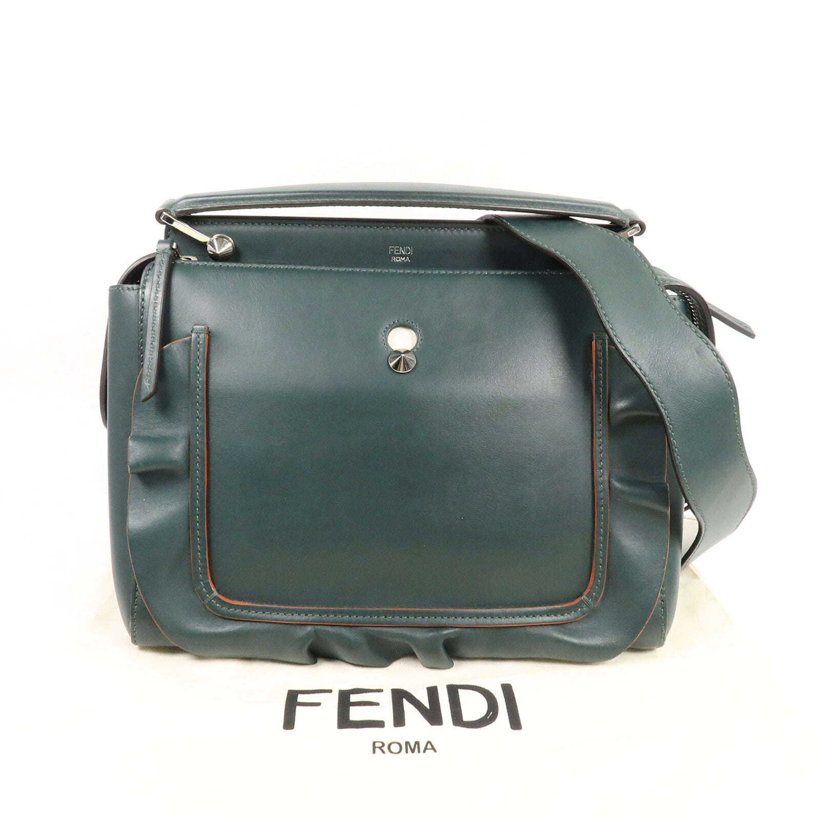 FENDI 牛皮皮革Dotcom手挽肩背兩用袋