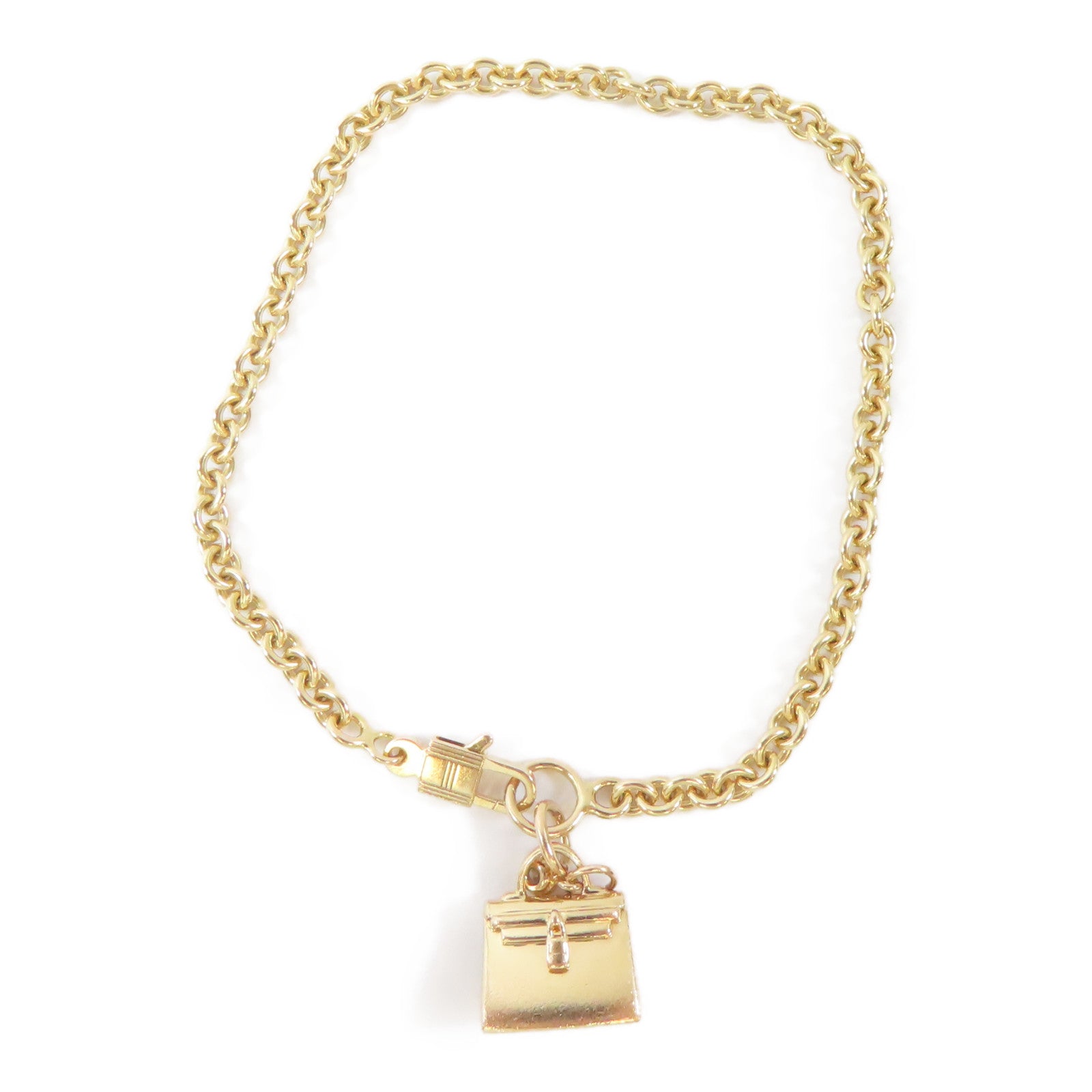 HERMES 【激減優惠】18K玫瑰金Kelly Bag Charm Bracelet手鏈