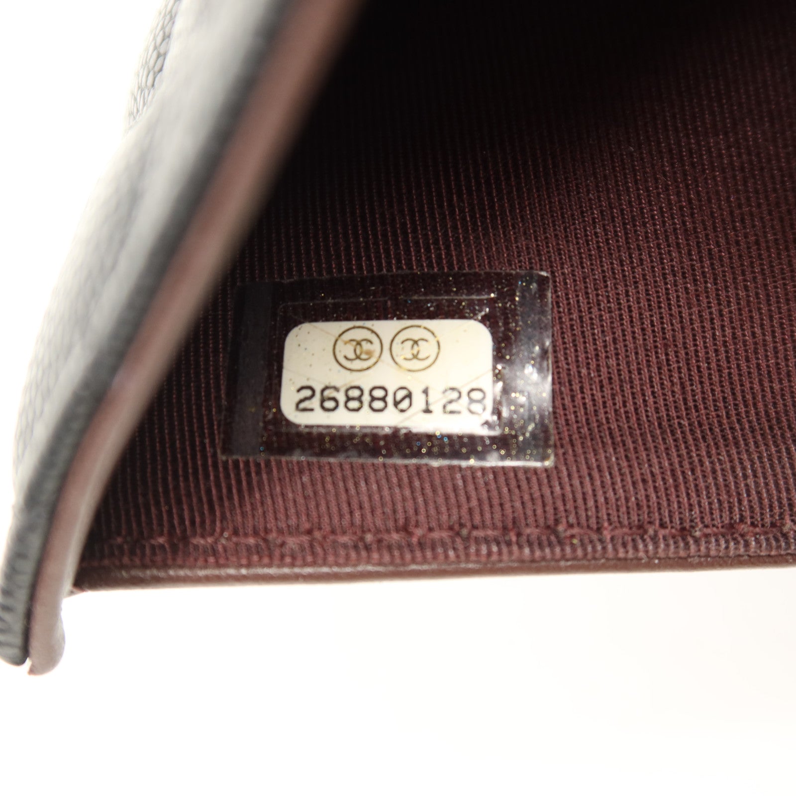 CHANEL 牛皮皮革Wallet金扣錢包