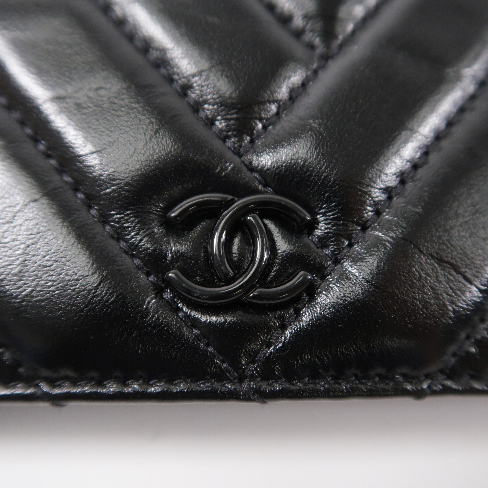 CHANEL 羊皮皮革WOC Wallet On Chain鏈帶肩背袋