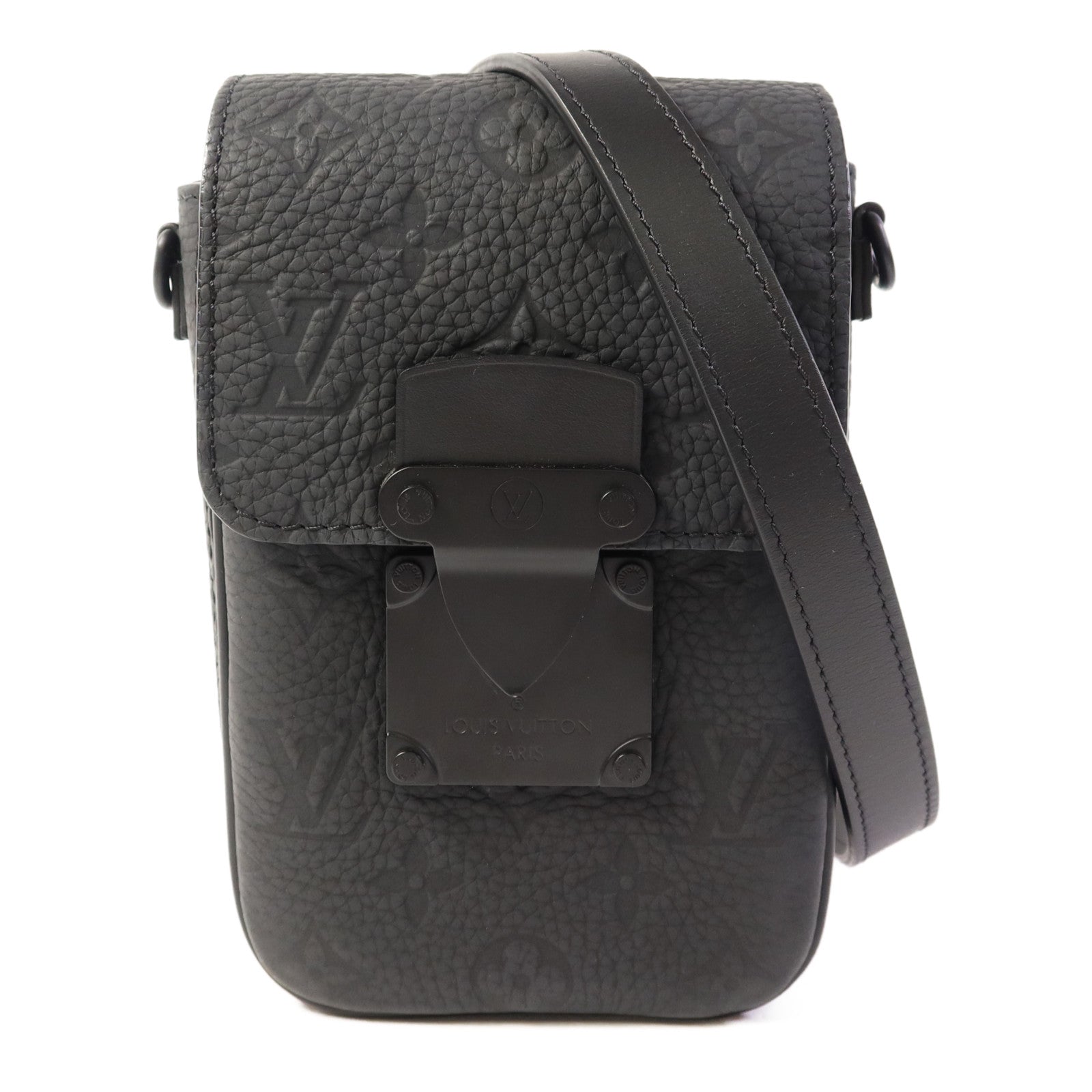 LOUIS VUITTON Monogram Taurillon S-Lock Vertical Wearable肩背袋