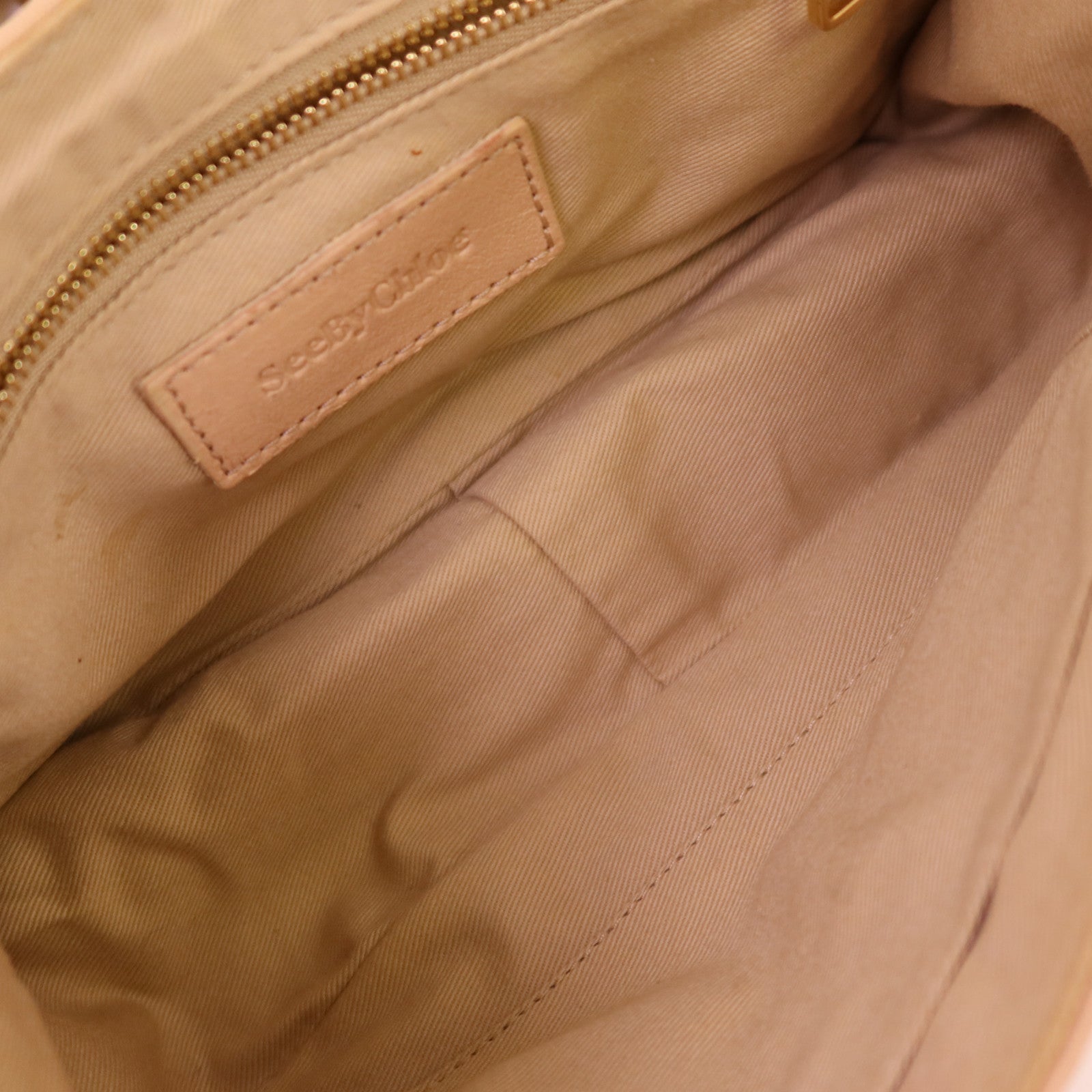 SEE BY CHLOE 牛皮皮革Chain Shoulder金扣鏈帶肩背袋