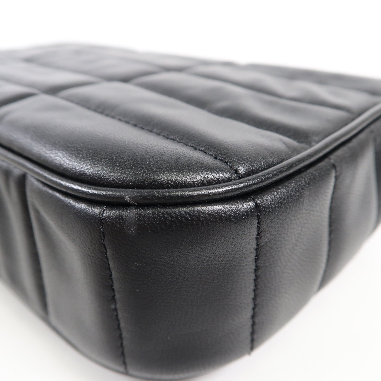 CELINE 牛皮皮革Matelasse Bag金扣鏈帶肩背袋