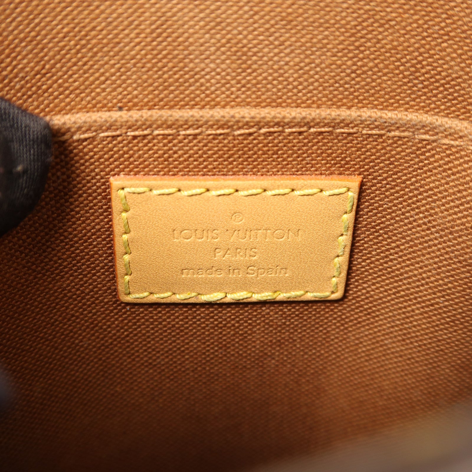 LOUIS VUITTON LV GHW Petit Sac Plat 2 Way Shoulder Bag M81295 Monogram Brown