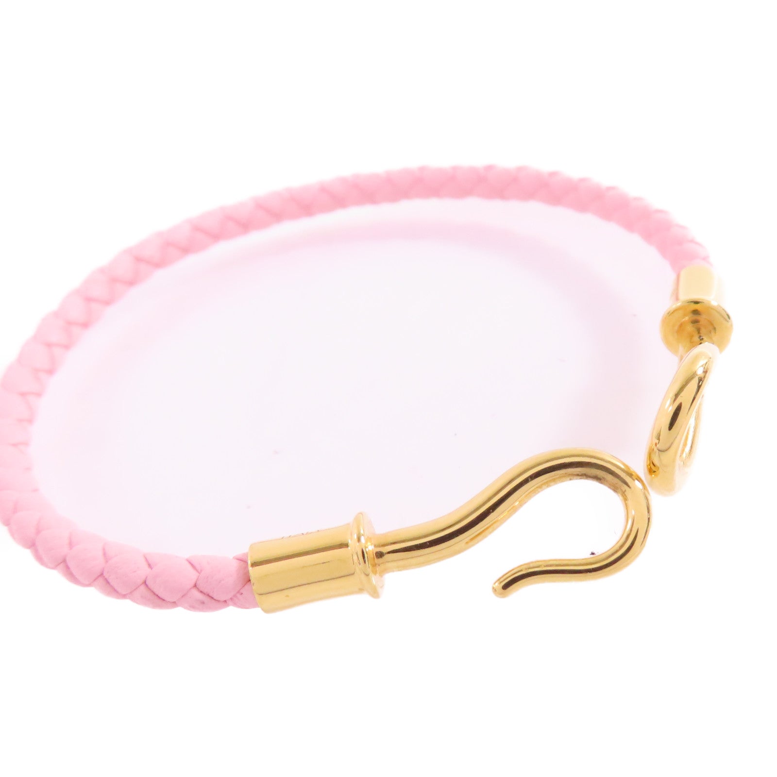 HERMES GHW Jumbo H Bracelet Swift leather Metal