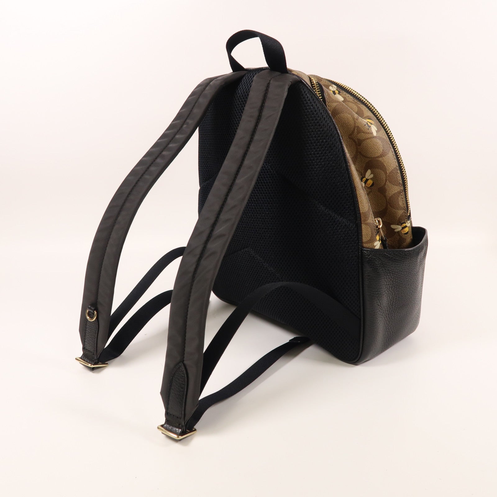 COACH 塗層帆布Backpack金扣背包