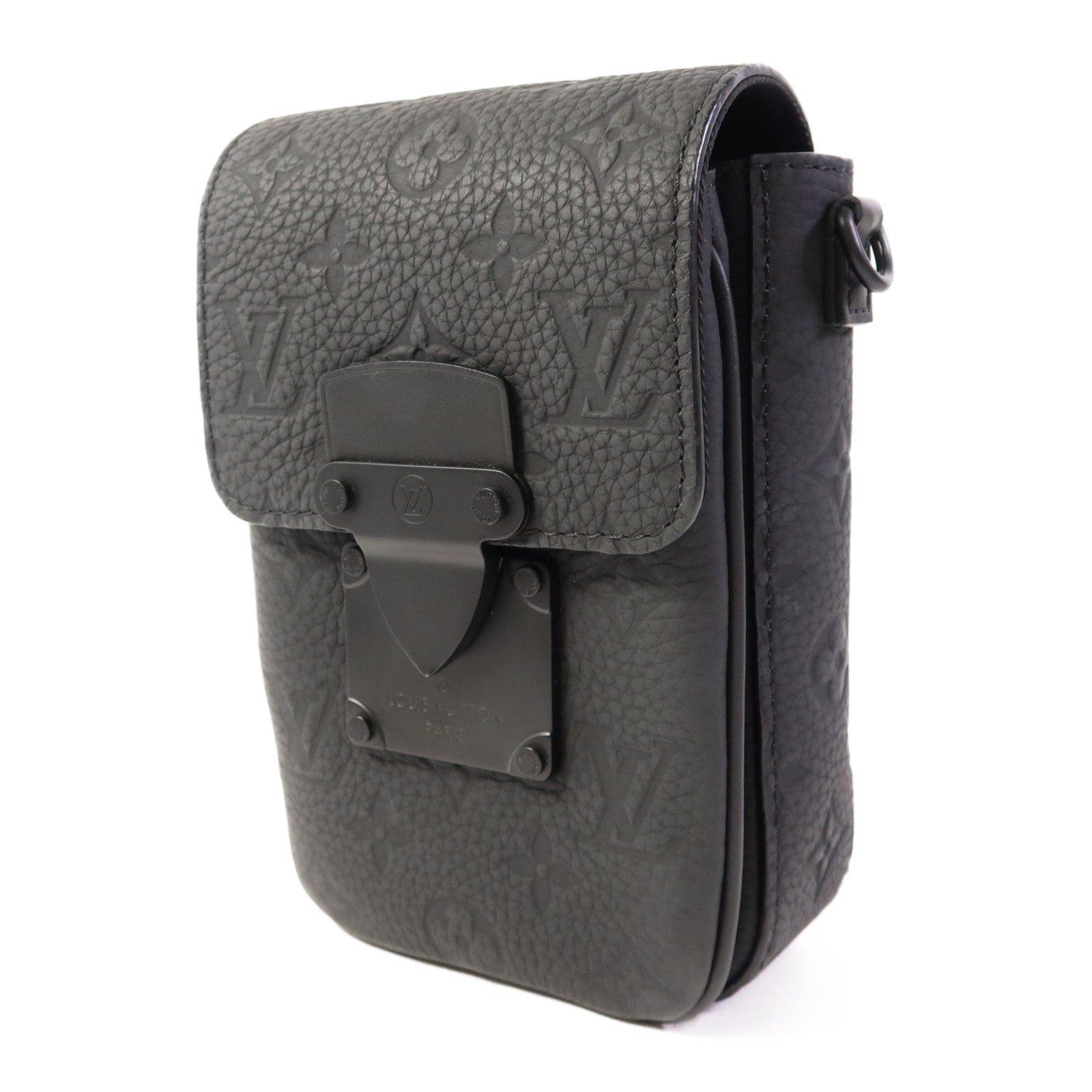 LOUIS VUITTON Monogram Taurillon S-Lock Vertical Wearable肩背袋