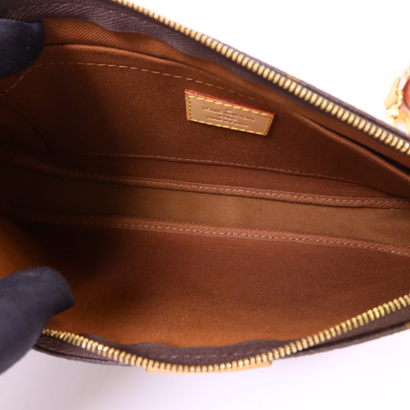 LOUIS VUITTON Monogram Multi Pochette Accessories金扣鏈帶手挽肩背兩用袋