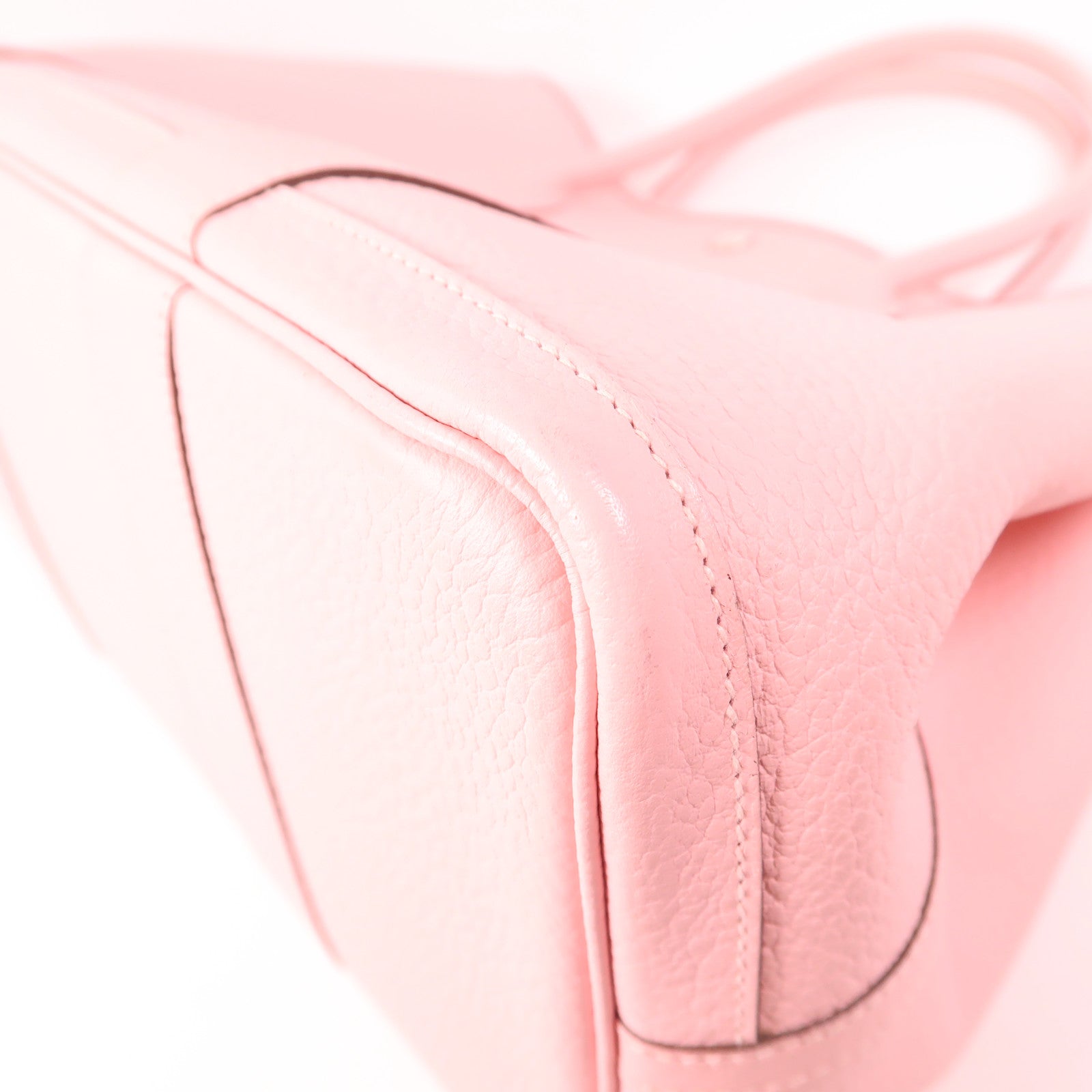 HERMES Negonda皮革Garden Party PM銀扣手挽袋3Q Rose Sakura