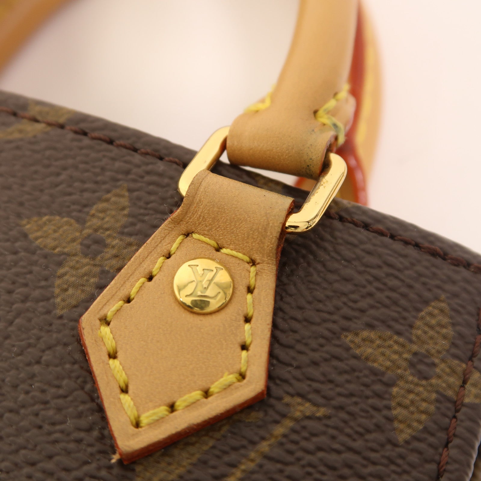 LOUIS VUITTON LV GHW Petit Sac Plat 2 Way Shoulder Bag M81295 Monogram Brown