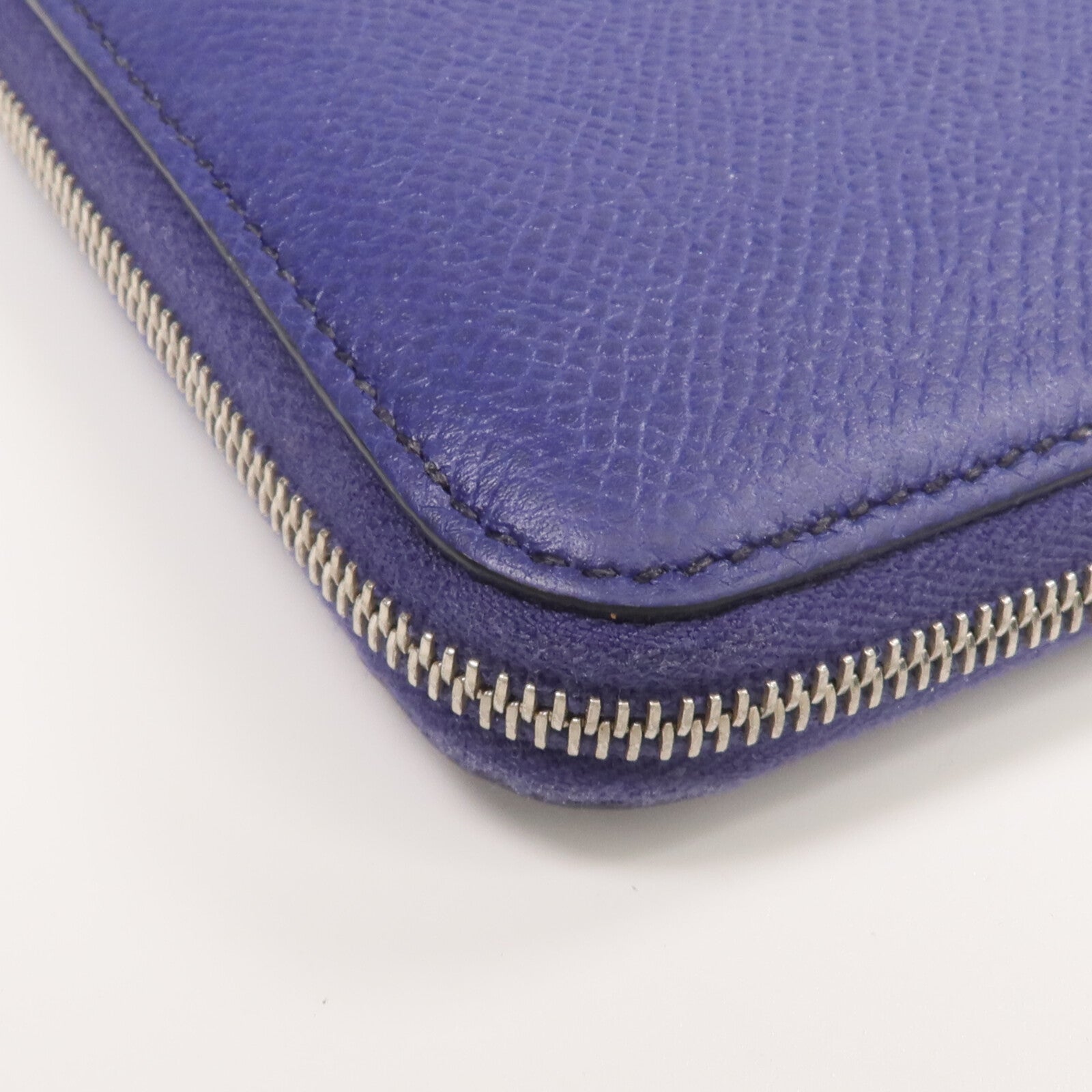 HERMES Epsom皮革Silk In Compact Wallet錢包Ultraviolet