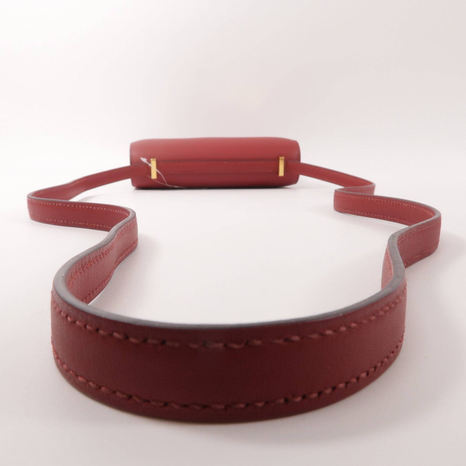 HERMES Swift皮革Constance Mini肩背袋Rouge Grenat