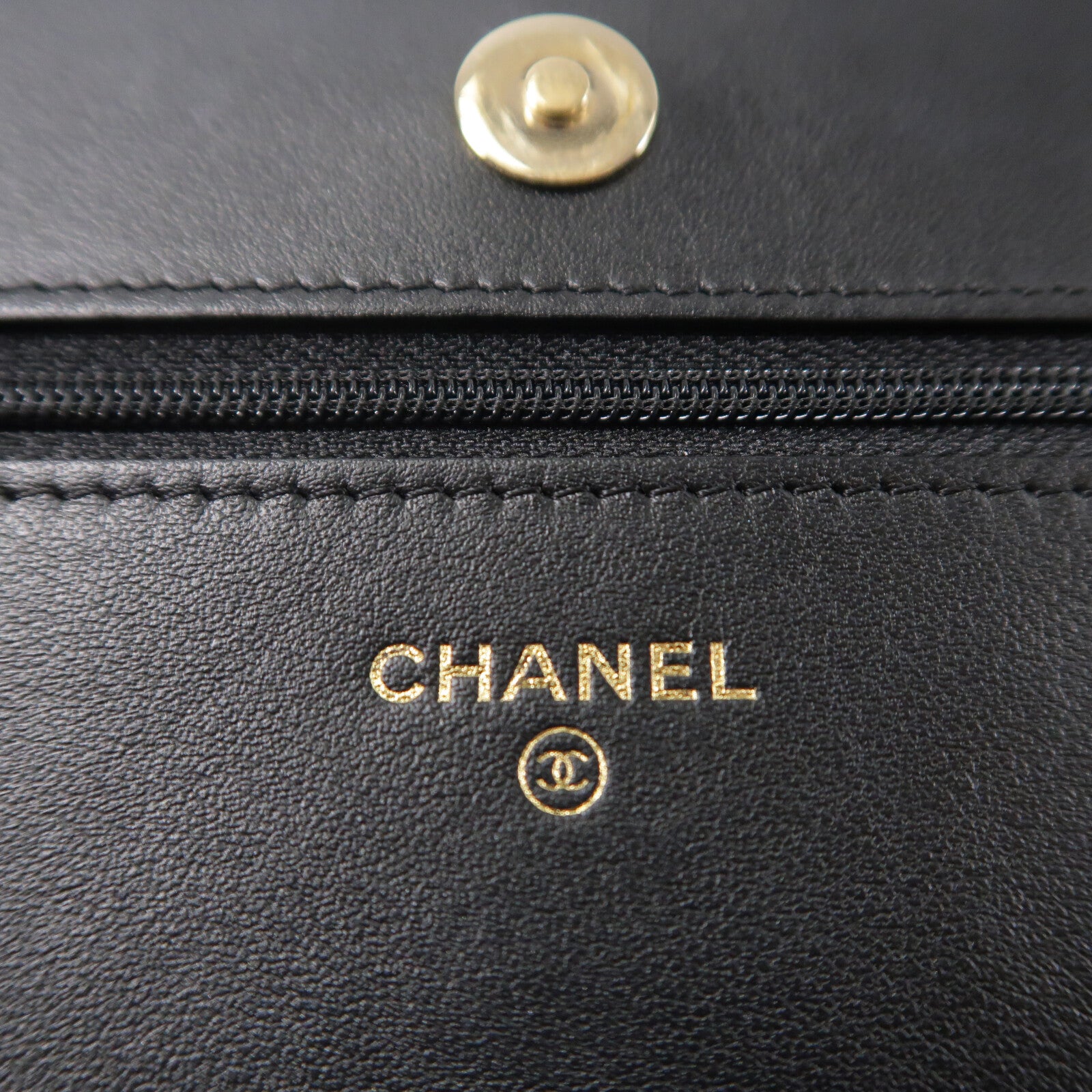 CHANEL 羊皮皮革WOC Wallet On Chain鏈帶肩背袋