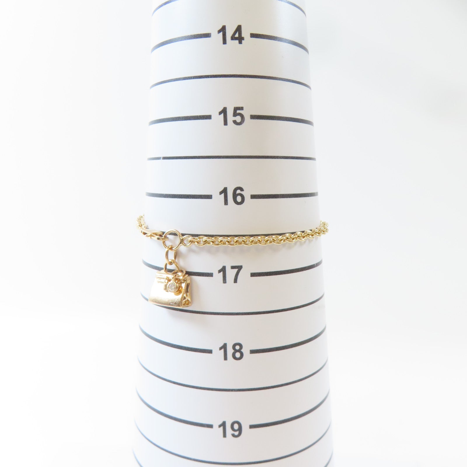 HERMES 【激減優惠】18K玫瑰金Kelly Bag Charm Bracelet手鏈