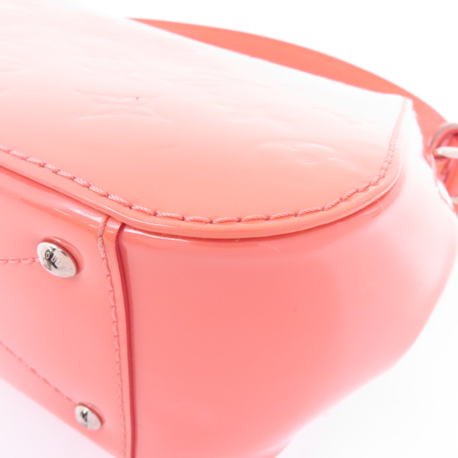 LOUIS VUITTON 【激減優惠】Vernis Pasadena銀扣手挽肩背兩用袋粉紅色