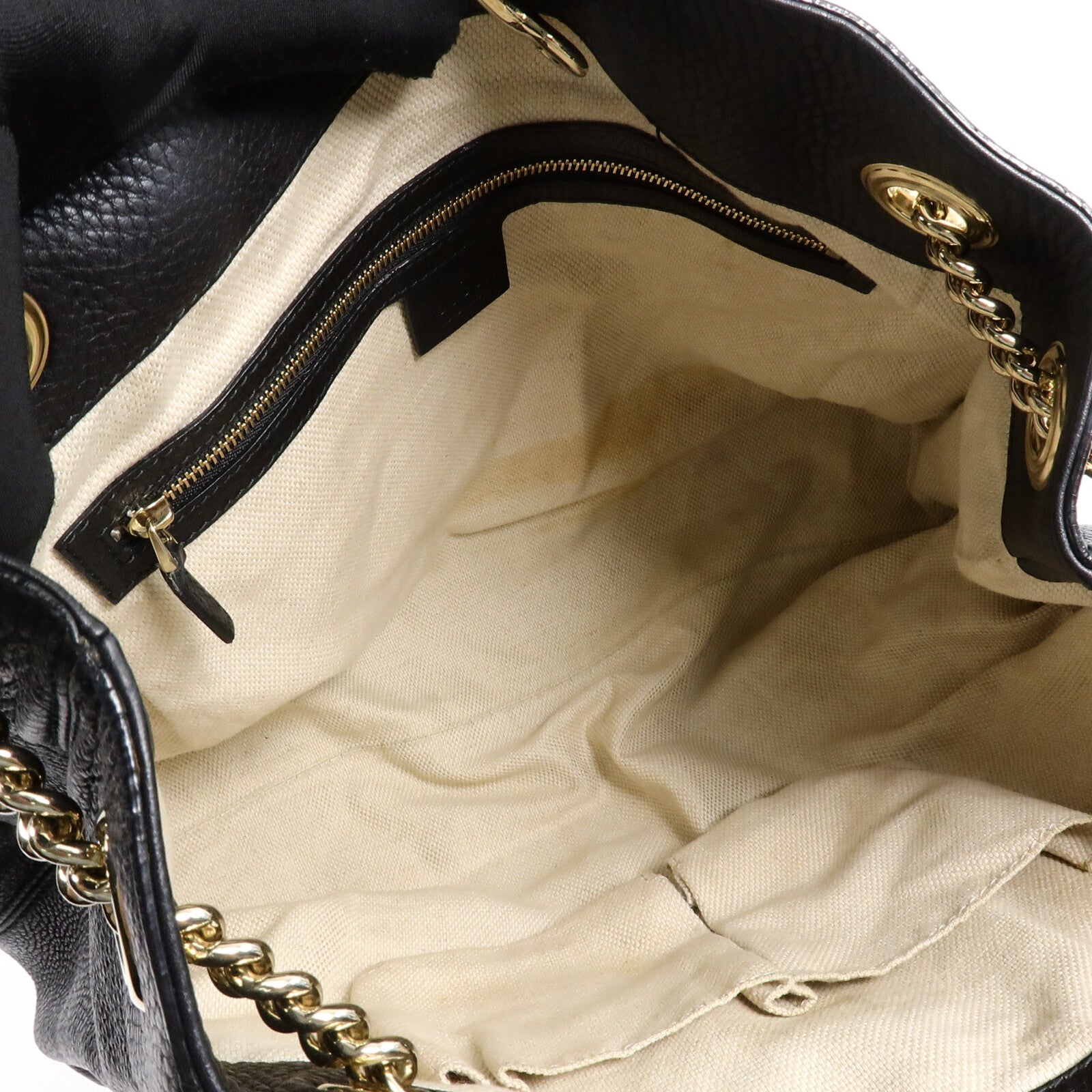 GUCCI 牛皮皮革Chain Shoulder Bag鏈帶肩背袋