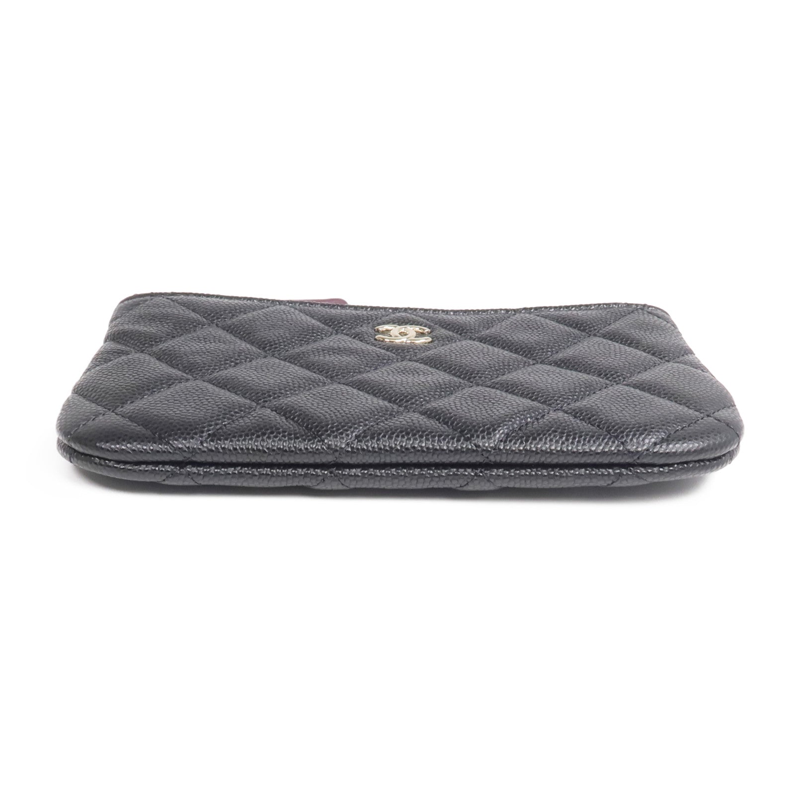 CHANEL 牛皮皮革Mini Pouch金扣手拿包