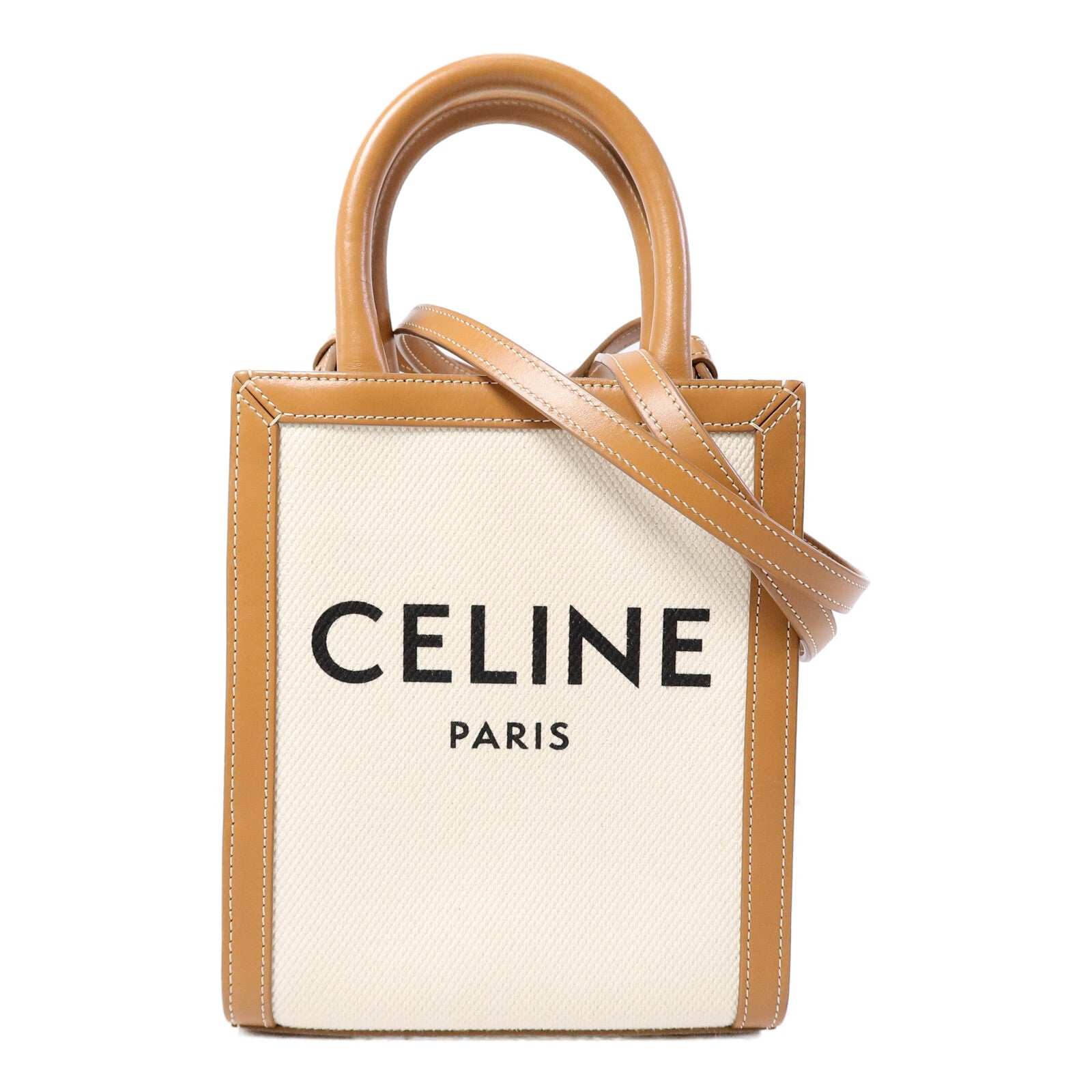 CELINE 帆布Mini Vertical Cabas手挽肩背兩用袋