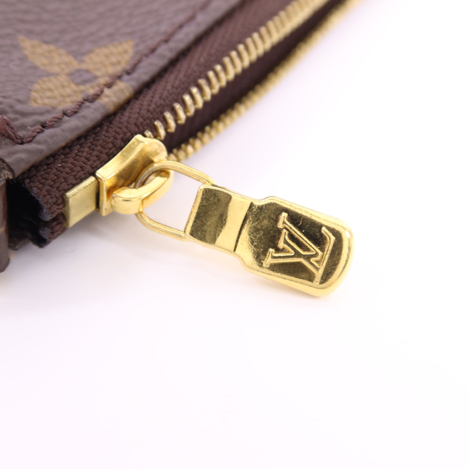 LOUIS VUITTON Monogram Multi Pochette Accessories金扣鏈帶手挽肩背兩用袋