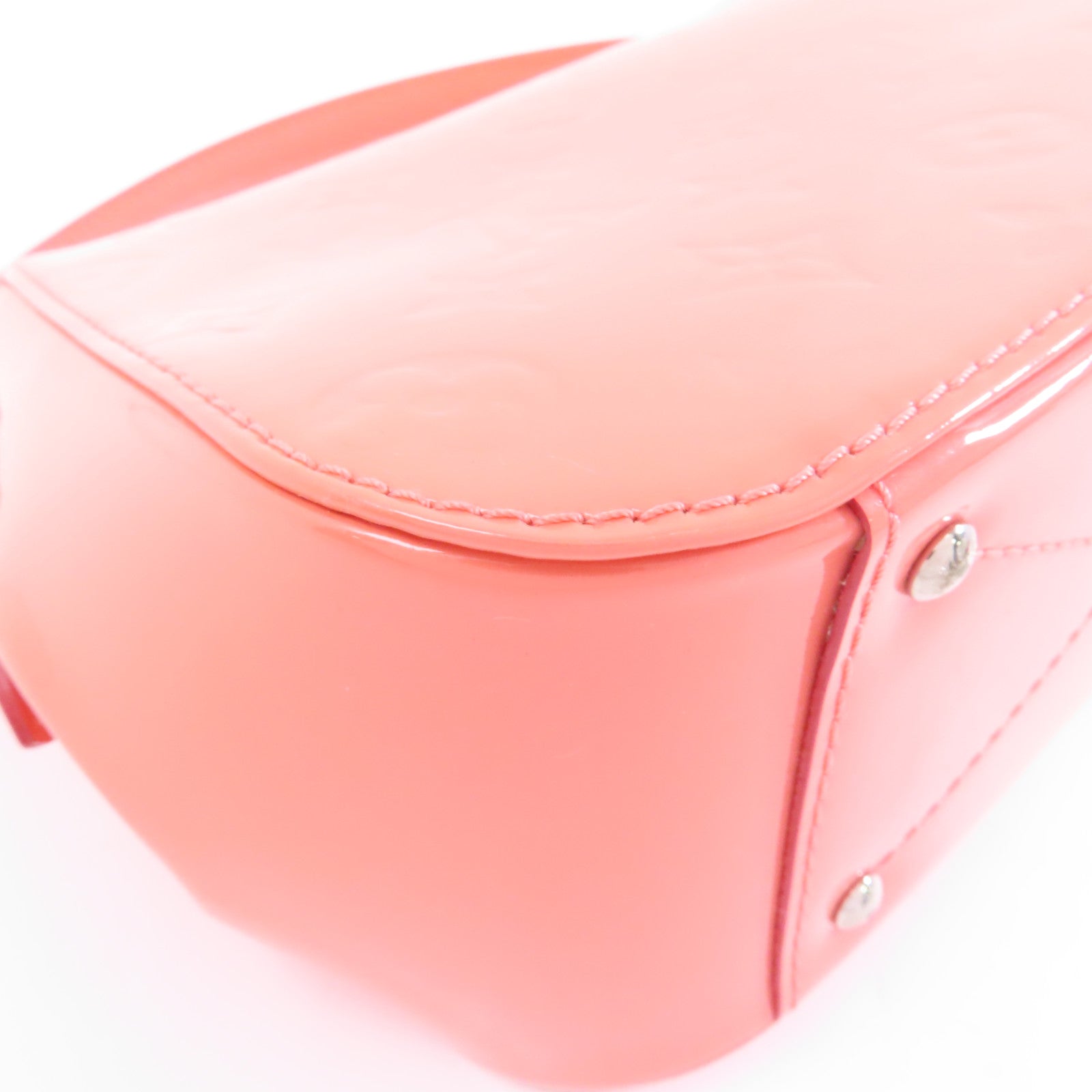 LOUIS VUITTON 【激減優惠】Vernis Pasadena銀扣手挽肩背兩用袋粉紅色
