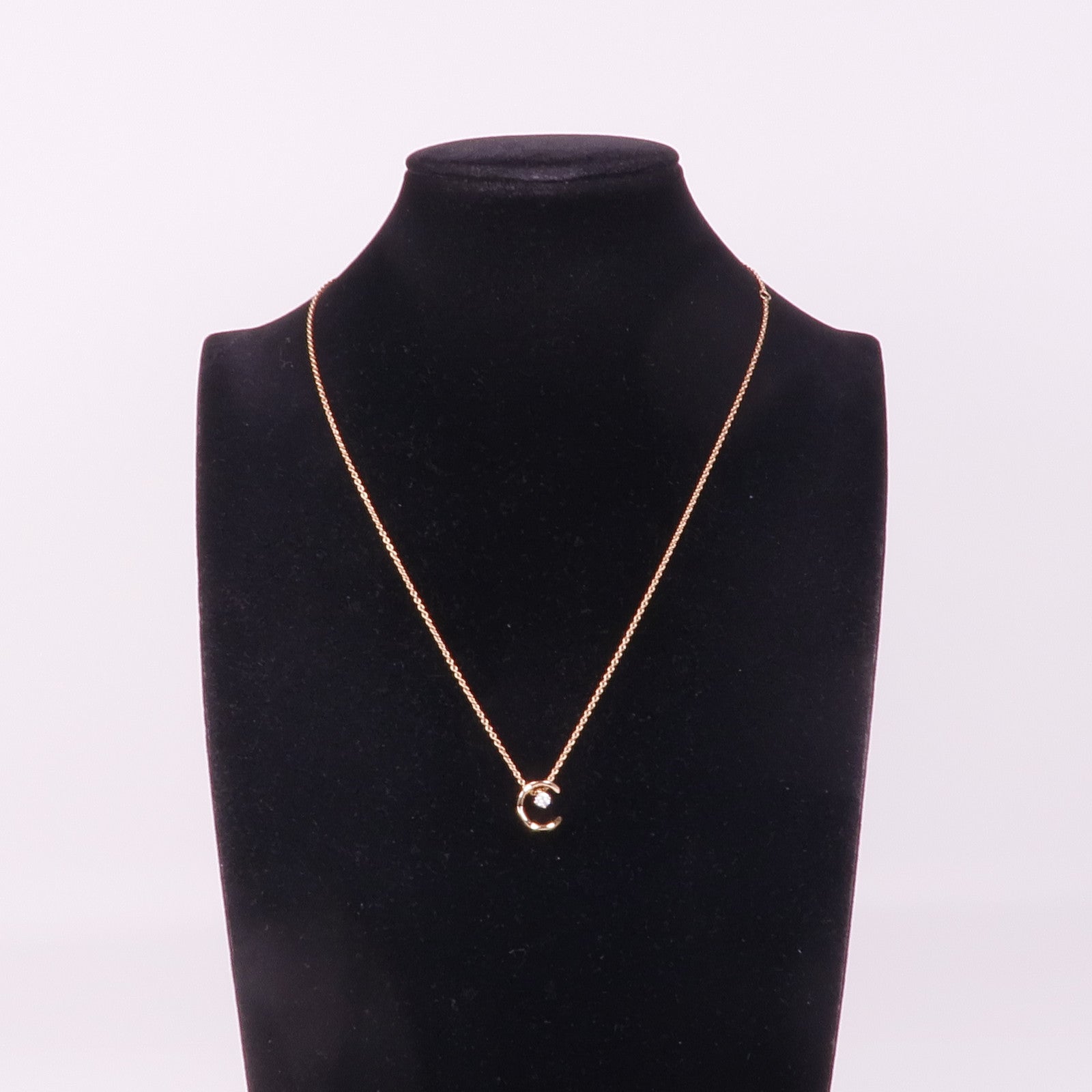 CHANEL 18K玫瑰金Coco Necklace鑽石項鍊