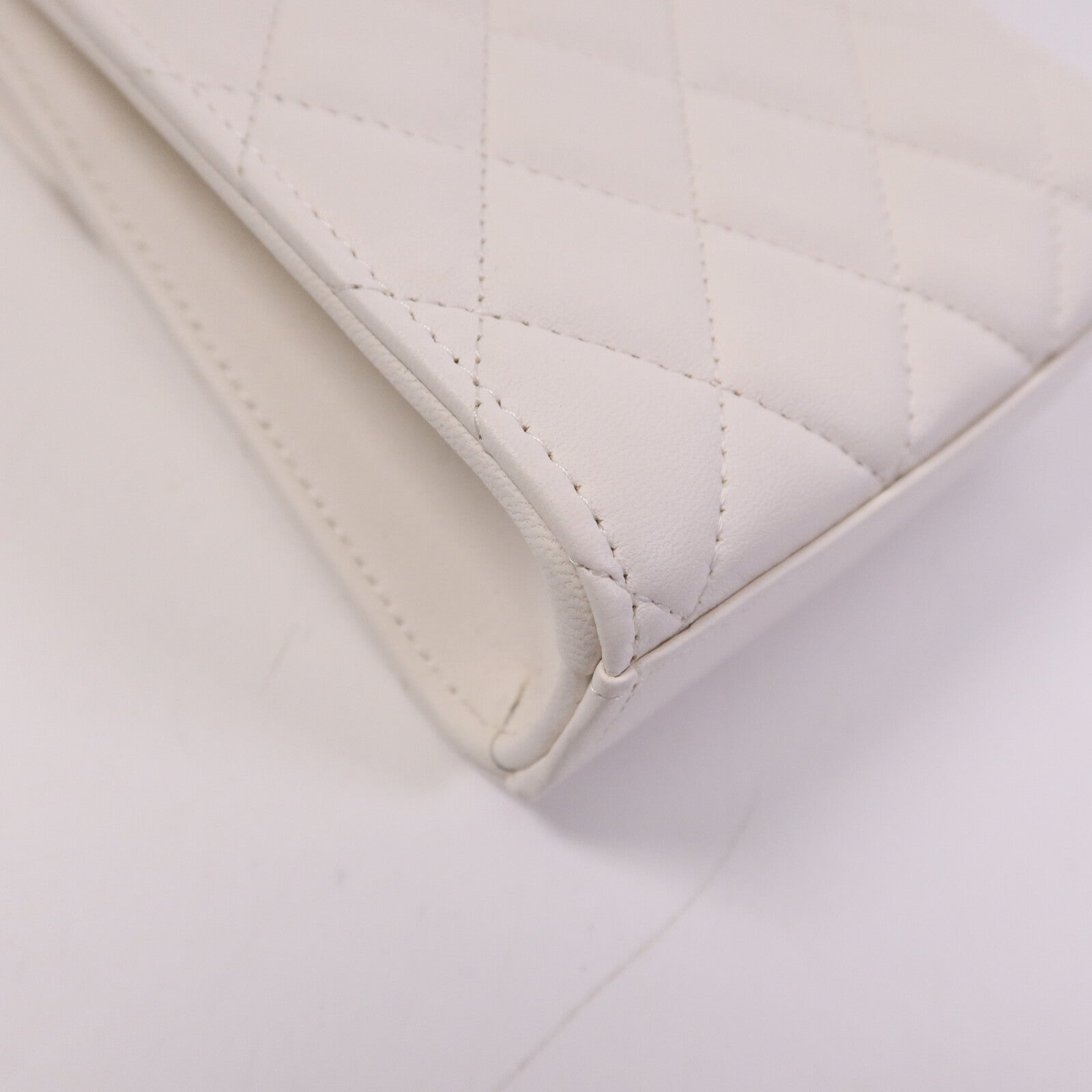 CHANEL 羊皮皮革Chain Shoulder金扣鏈帶肩背袋