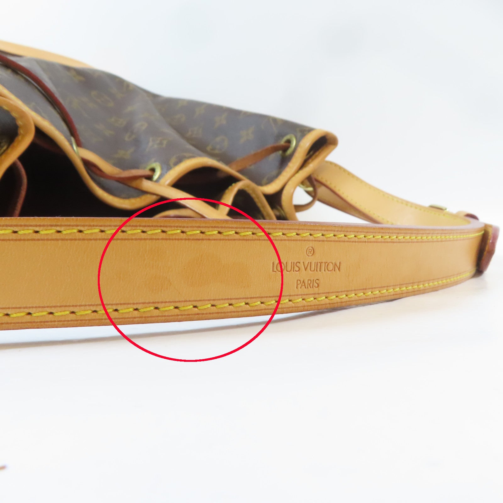 LOUIS VUITTON Monogram Noe金扣肩背袋啡色