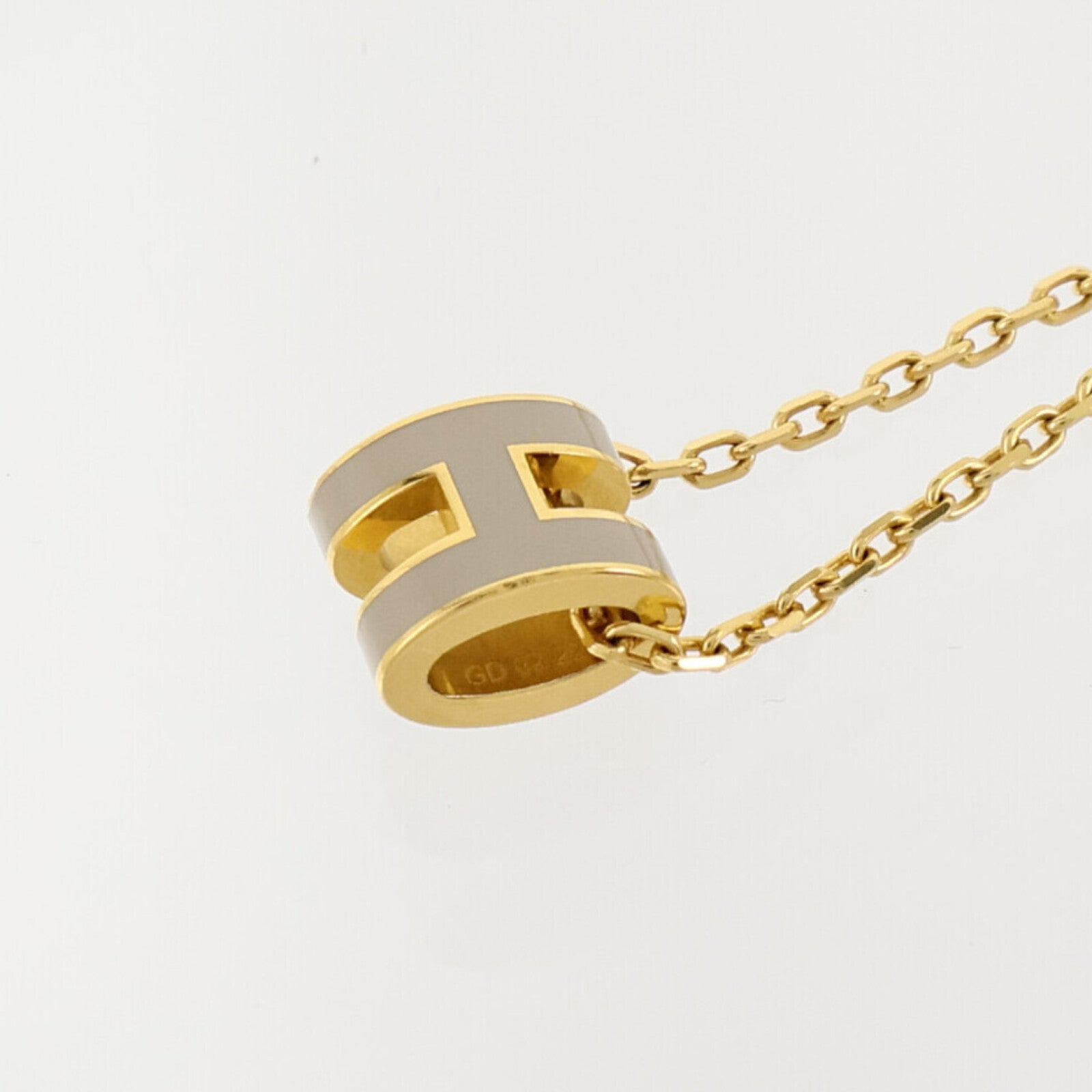 HERMES 金屬/琺瑯Mini Pop H Necklace項鏈
