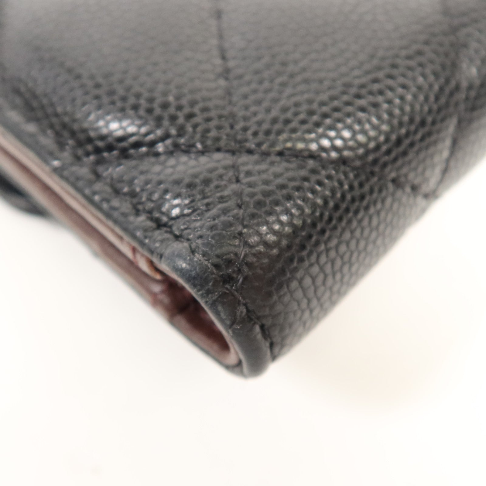 CHANEL 牛皮皮革Wallet金扣錢包