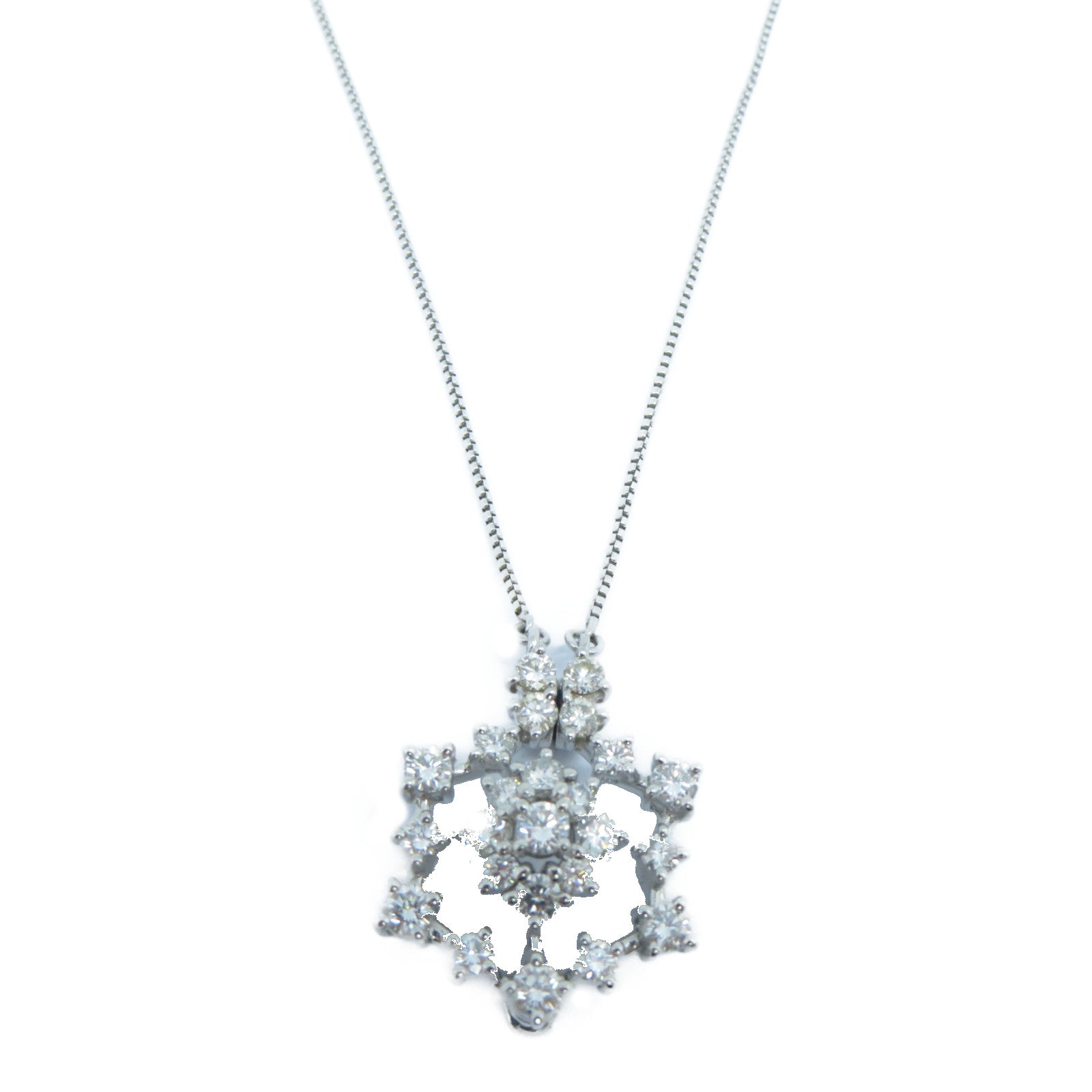 JEWELRY 【激減優惠】PT900鉑金1.00ct Diamond Necklace鑽石項鍊