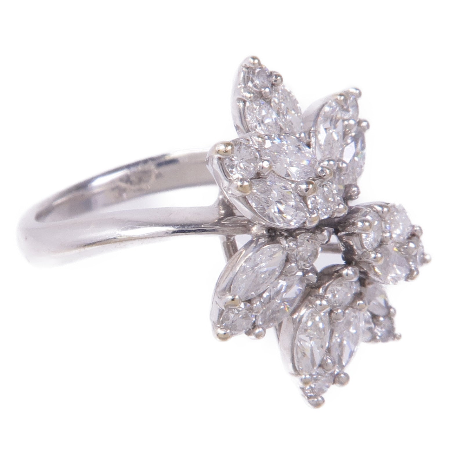 JEWELRY Diamond Ring 18K White Gold US#5.75
