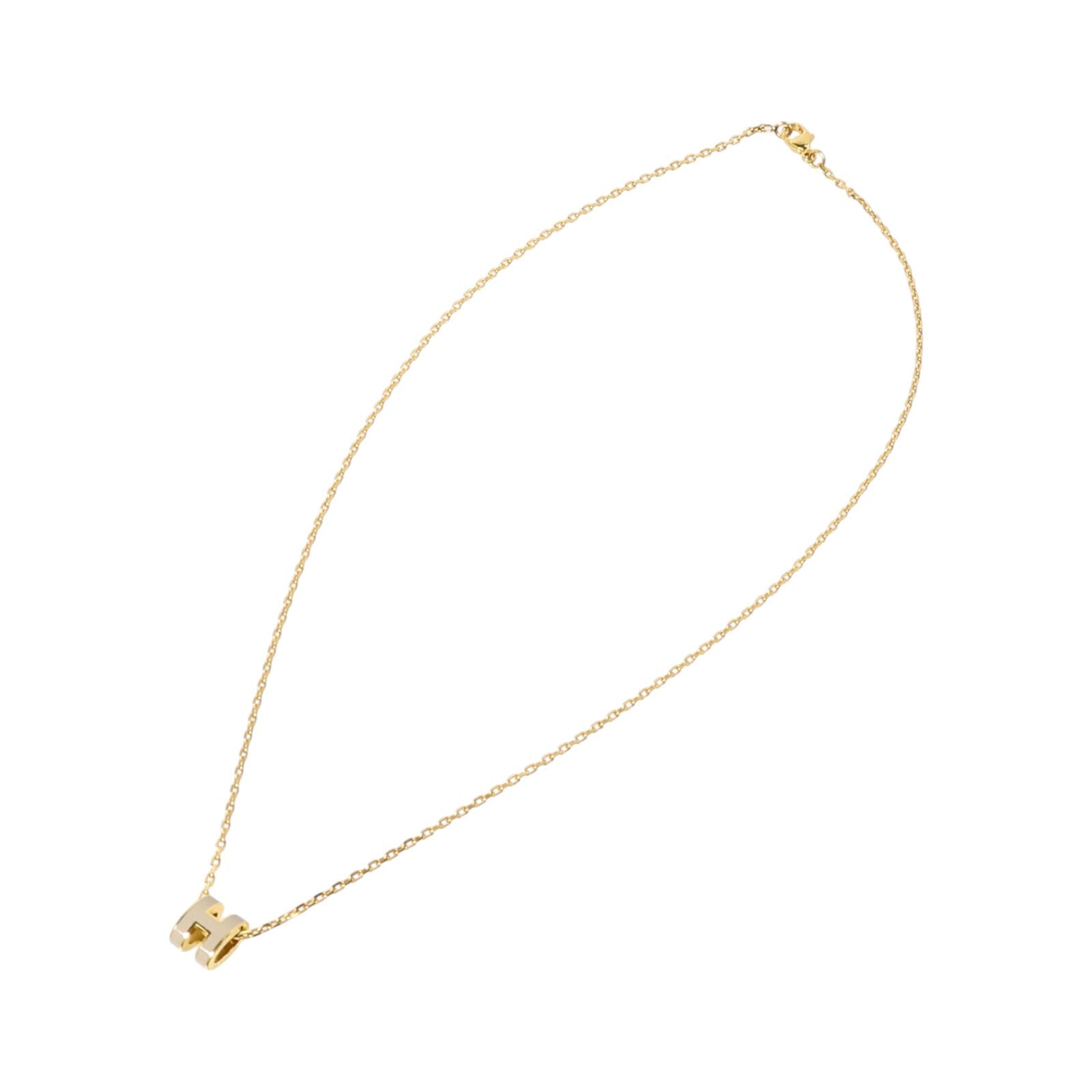 HERMES 金屬/琺瑯Mini Pop H Necklace項鏈