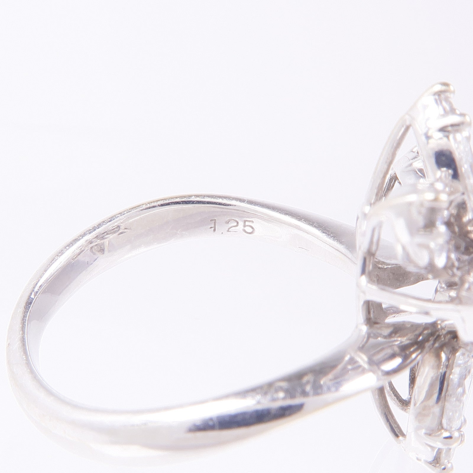 JEWELRY Diamond Ring 18K White Gold US#5.75