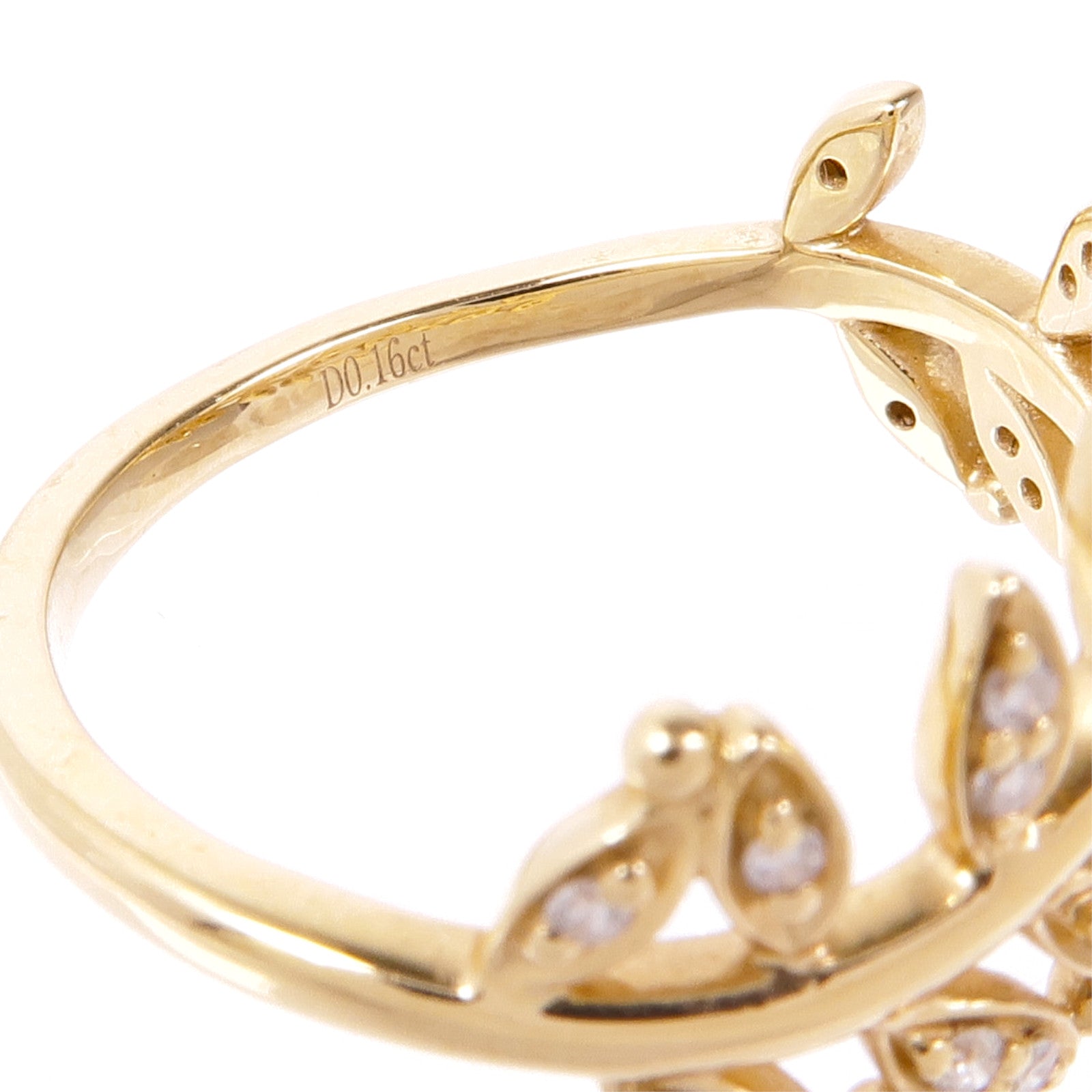 JEWELRY Diamond Ring 18K Yellow Gold US#6.5