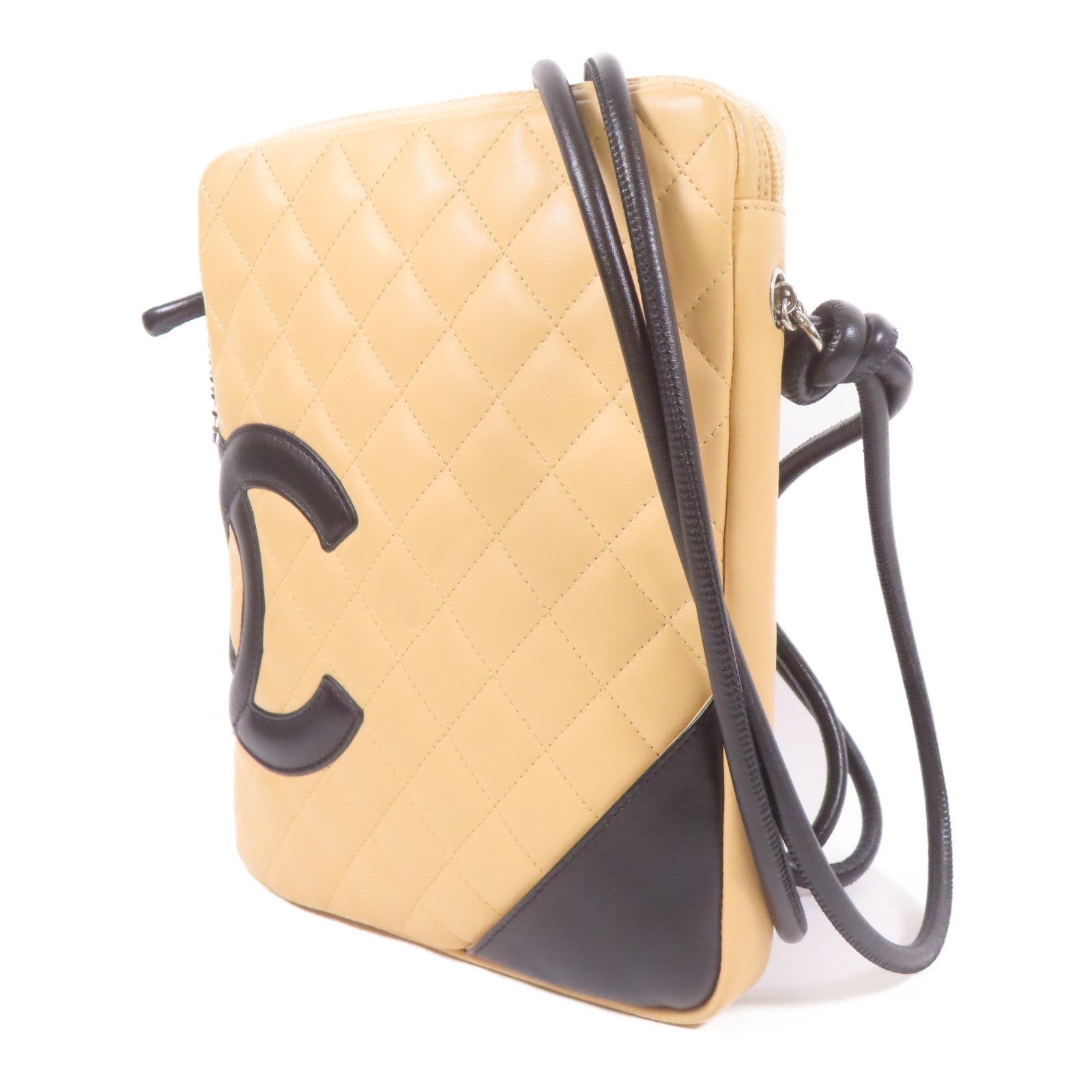 CHANEL 牛皮皮革Cambon Shoulder Bag銀扣肩背袋