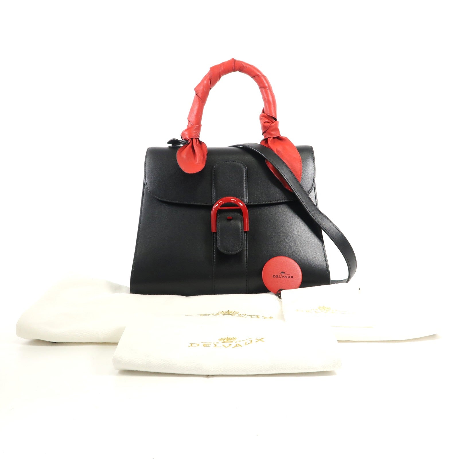 Delvaux 牛皮皮革Brillant MM手挽肩背兩用袋