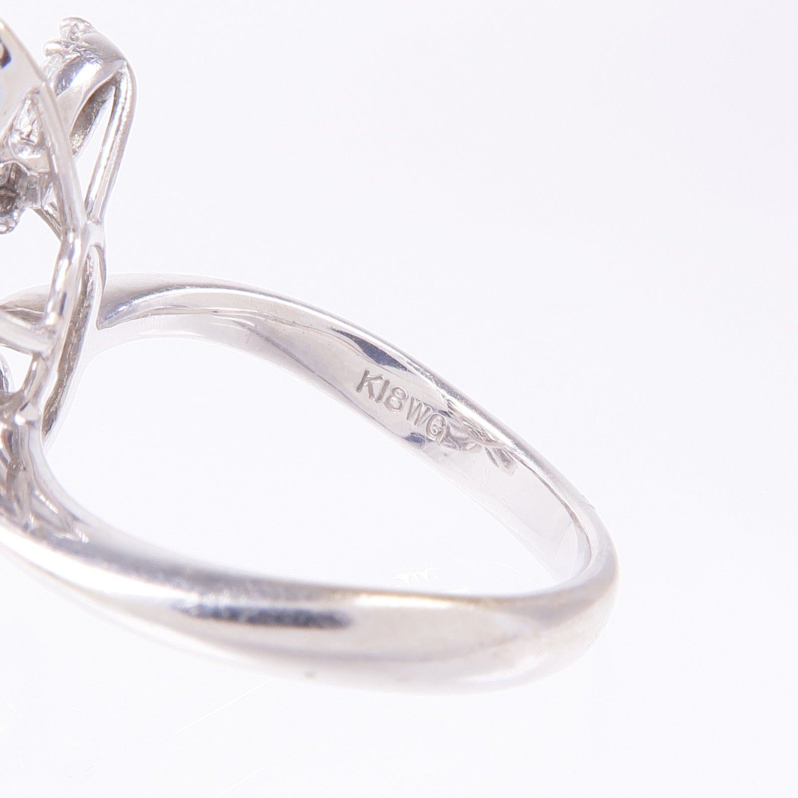 JEWELRY Diamond Ring 18K White Gold US#5.75